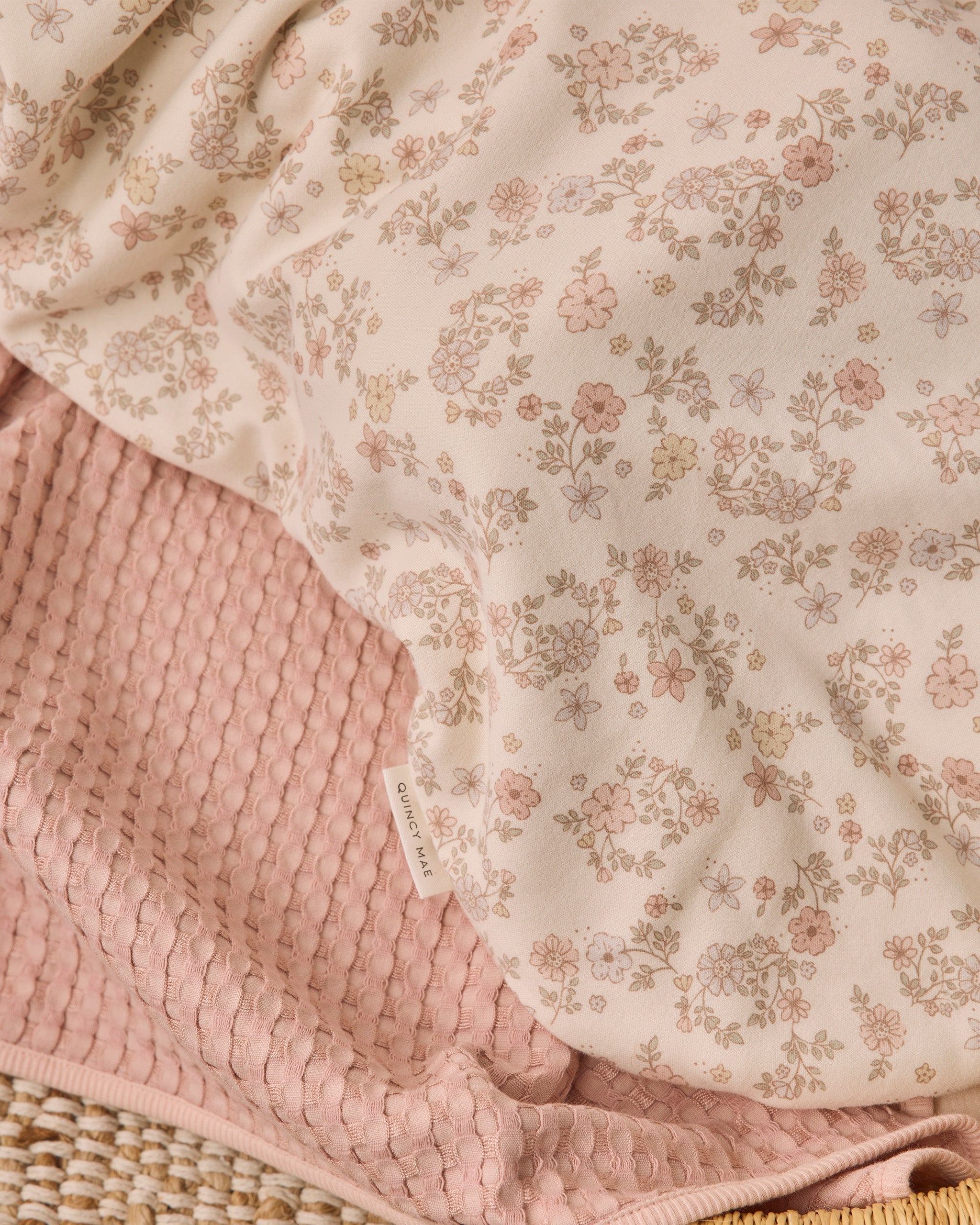 Jersey Sleep Bag Floral Vine - Rylee + Cru | Kids Clothes | Trendy Baby Clothes | Modern Infant Outfits |