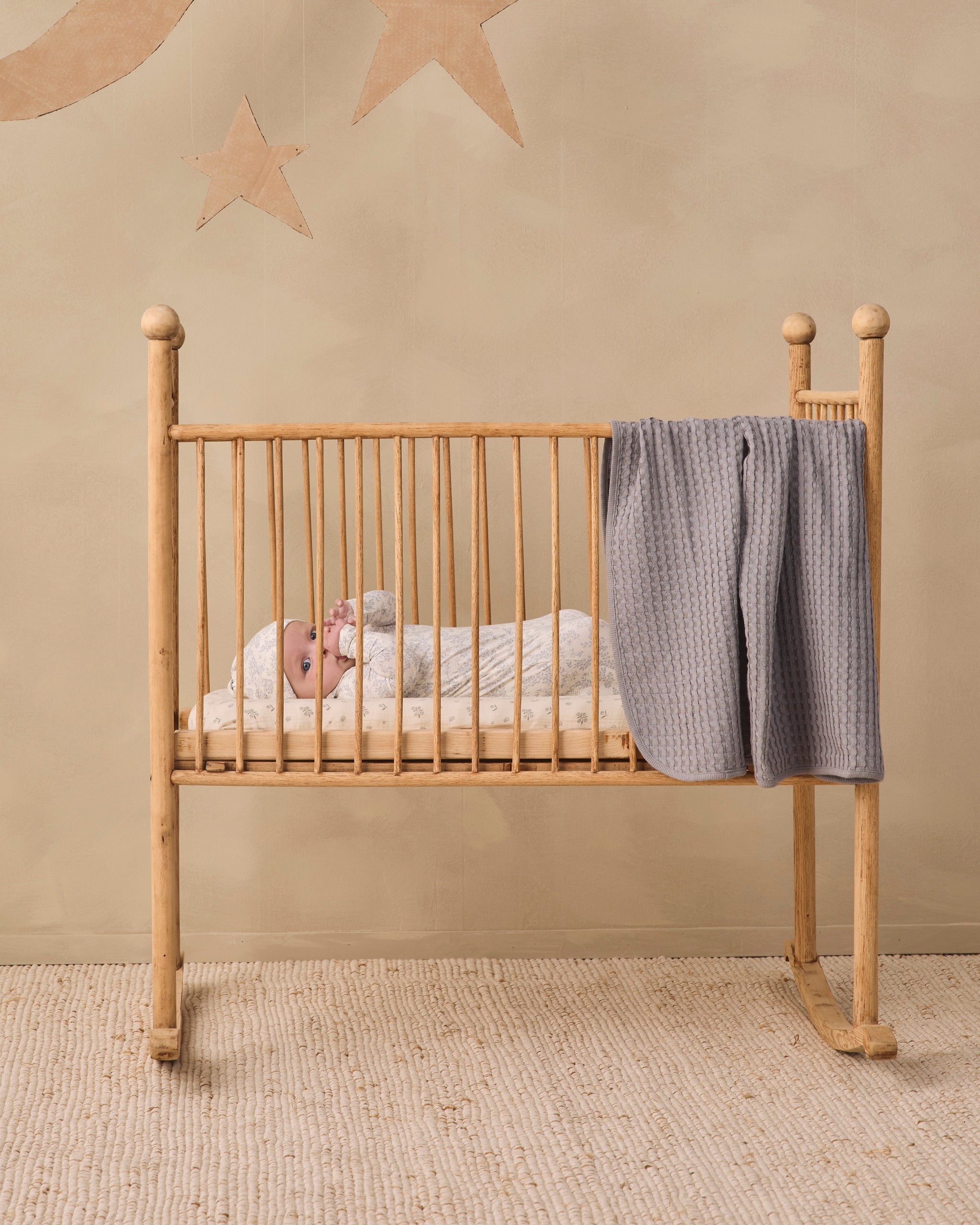 Waffle Baby Blanket Slate - Rylee + Cru | Kids Clothes | Trendy Baby Clothes | Modern Infant Outfits |