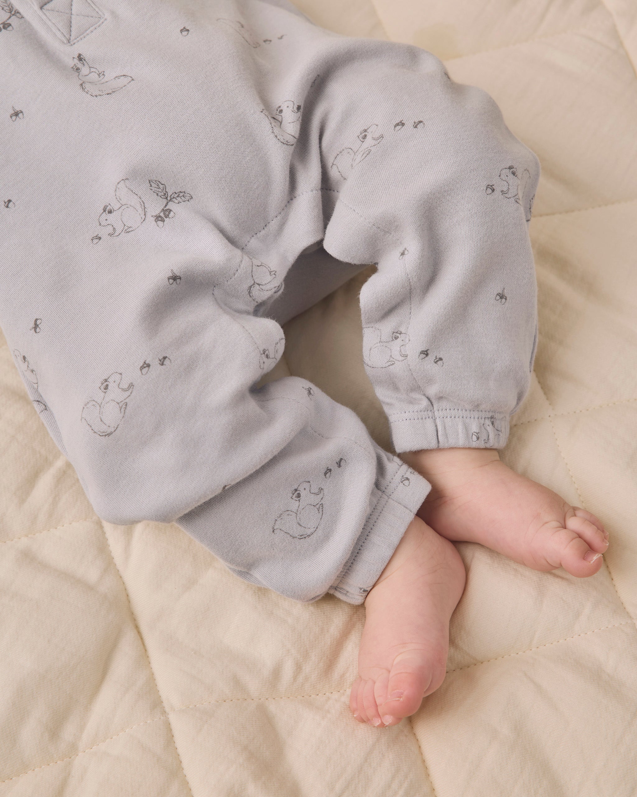 Long Sleeve Jumpsuit Squirrel - Rylee + Cru | Kids Clothes | Trendy Baby Clothes | Modern Infant Outfits |