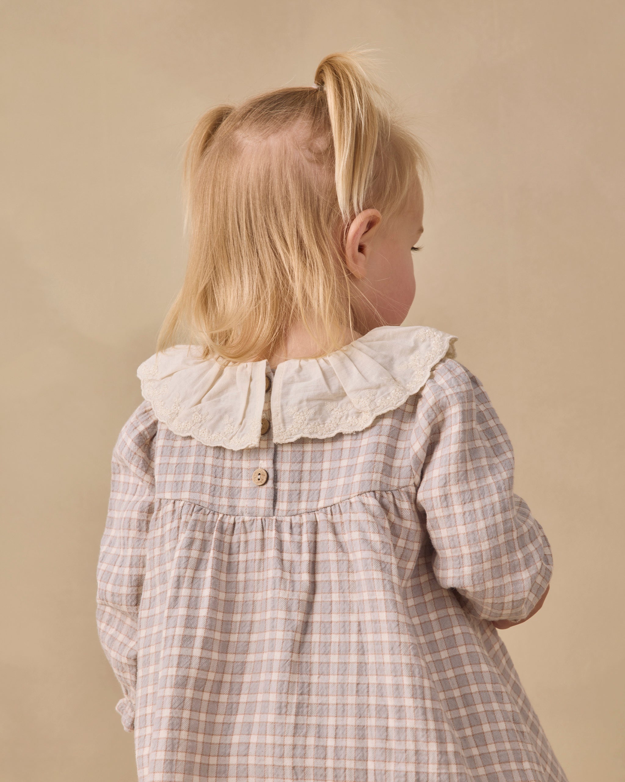 Callie Dress Blue Gingham - Rylee + Cru | Kids Clothes | Trendy Baby Clothes | Modern Infant Outfits |