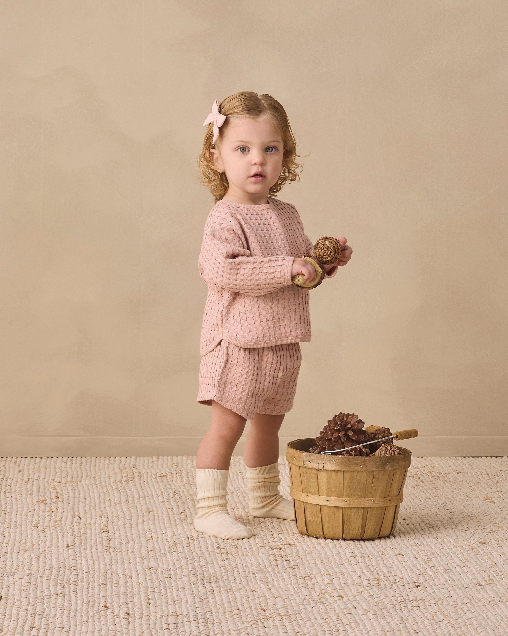 Ensemble Flynn rose poudré