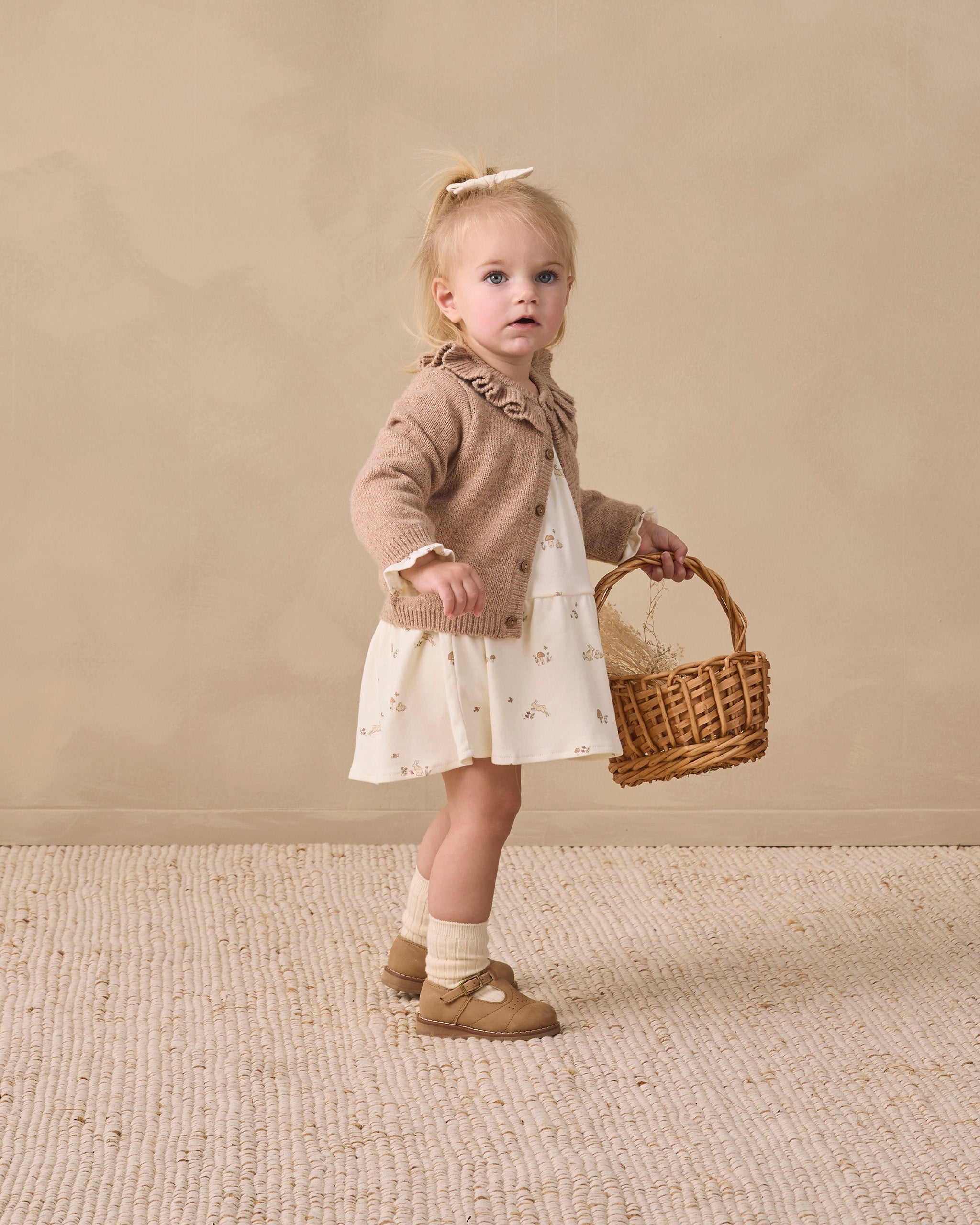 Tiered Jersey Dress Bunnies - Rylee + Cru | Kids Clothes | Trendy Baby Clothes | Modern Infant Outfits |