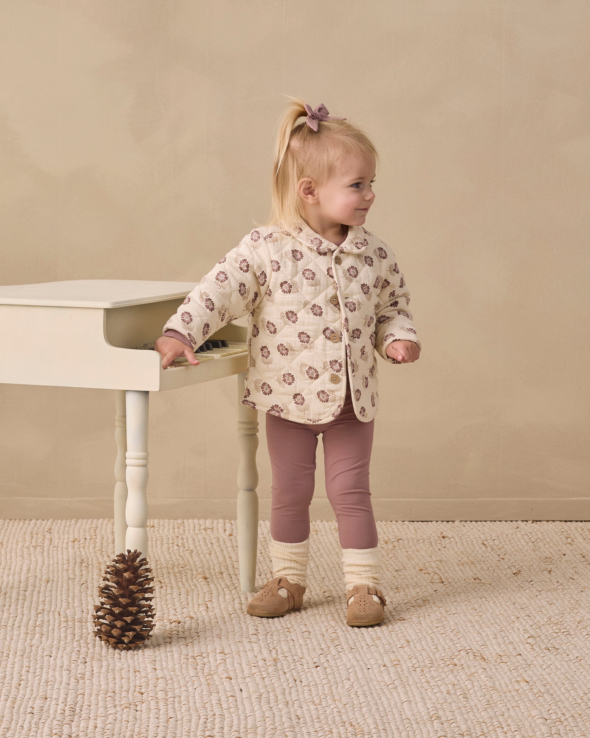 Quilted Jacket Fall Floral - Rylee + Cru | Kids Clothes | Trendy Baby Clothes | Modern Infant Outfits |