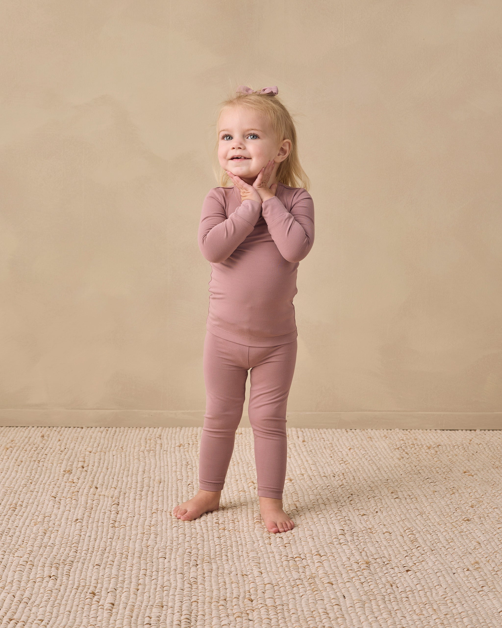 Bamboo Pajama Set Mulberry - Rylee + Cru | Kids Clothes | Trendy Baby Clothes | Modern Infant Outfits |