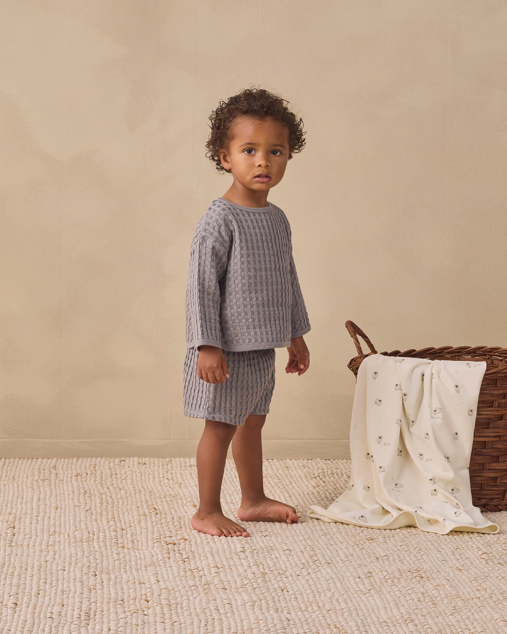Flynn Set Slate - Rylee + Cru | Kids Clothes | Trendy Baby Clothes | Modern Infant Outfits |
