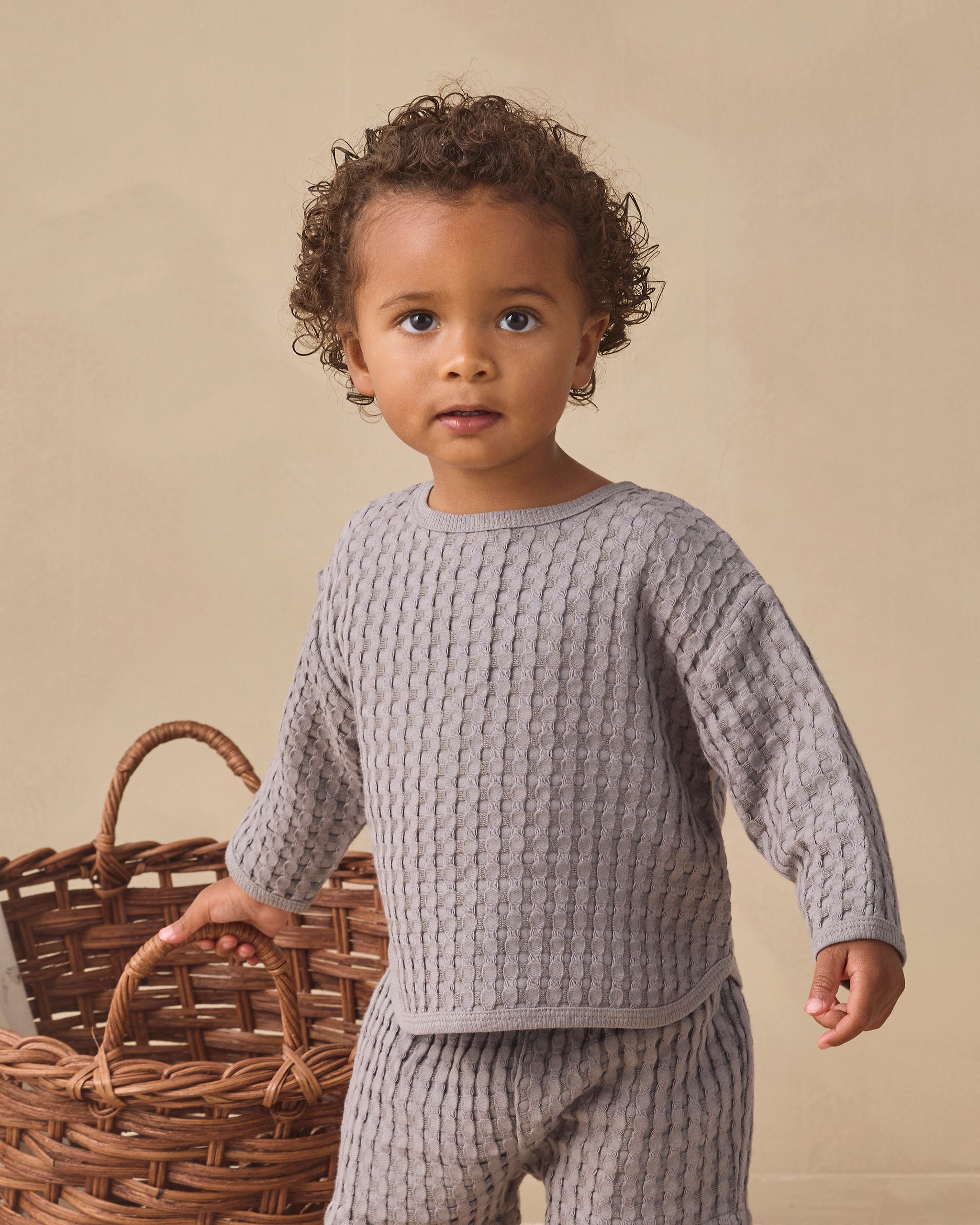 Flynn Set Slate - Rylee + Cru | Kids Clothes | Trendy Baby Clothes | Modern Infant Outfits |