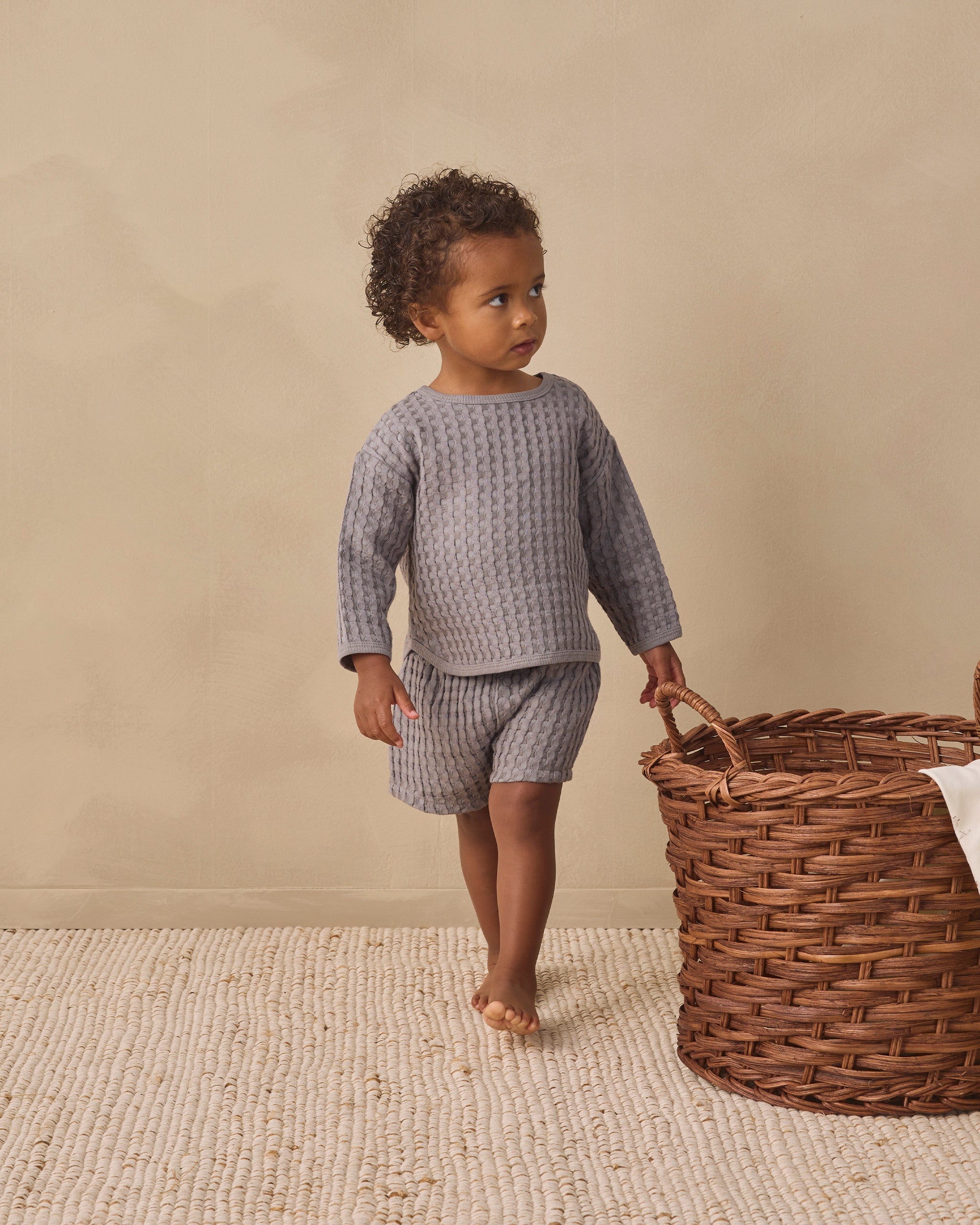 Flynn Set Slate - Rylee + Cru | Kids Clothes | Trendy Baby Clothes | Modern Infant Outfits |