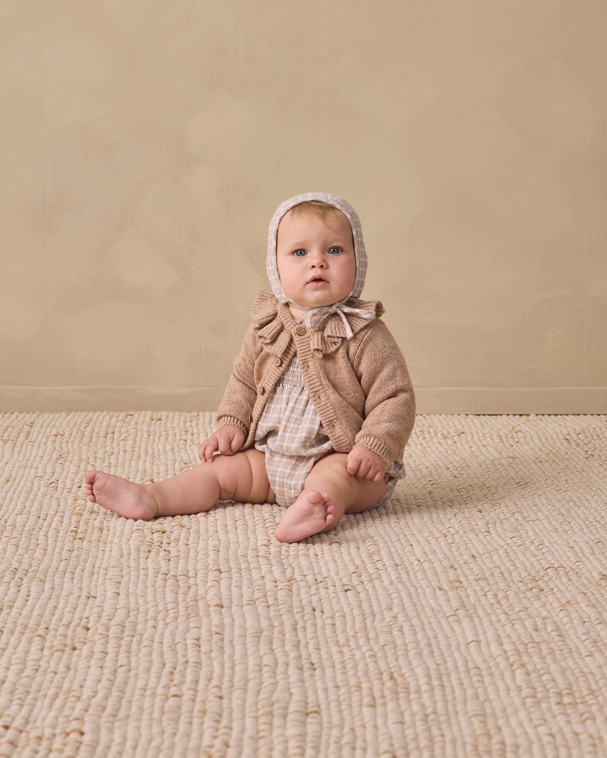 Eden Romper Blue Gingham - Rylee + Cru | Kids Clothes | Trendy Baby Clothes | Modern Infant Outfits |