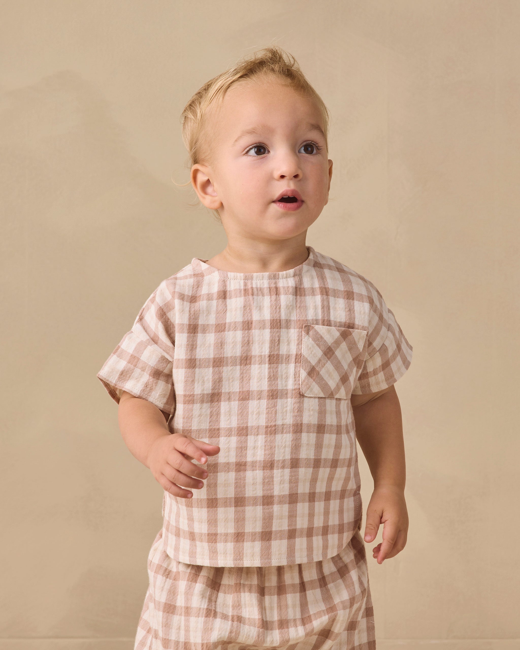Woven Boxy Top Rustic Plaid - Rylee + Cru | Kids Clothes | Trendy Baby Clothes | Modern Infant Outfits |