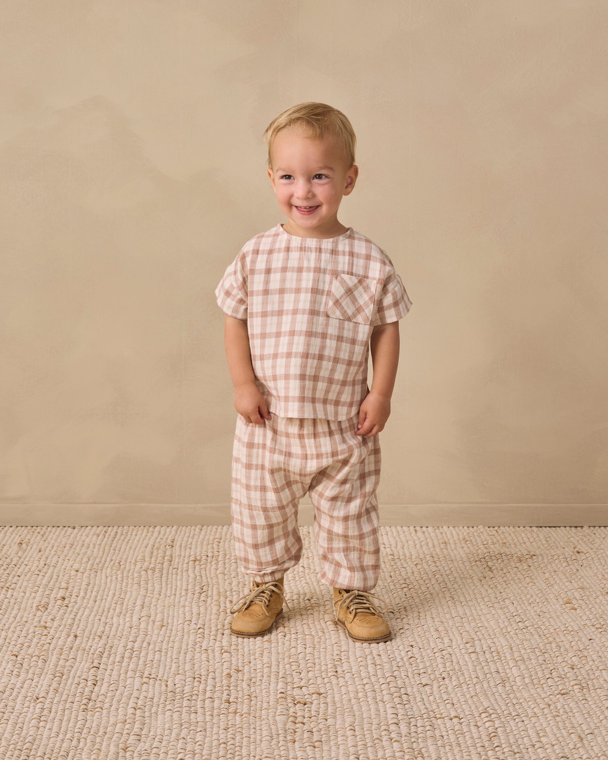 Woven Boxy Top Rustic Plaid - Rylee + Cru | Kids Clothes | Trendy Baby Clothes | Modern Infant Outfits |