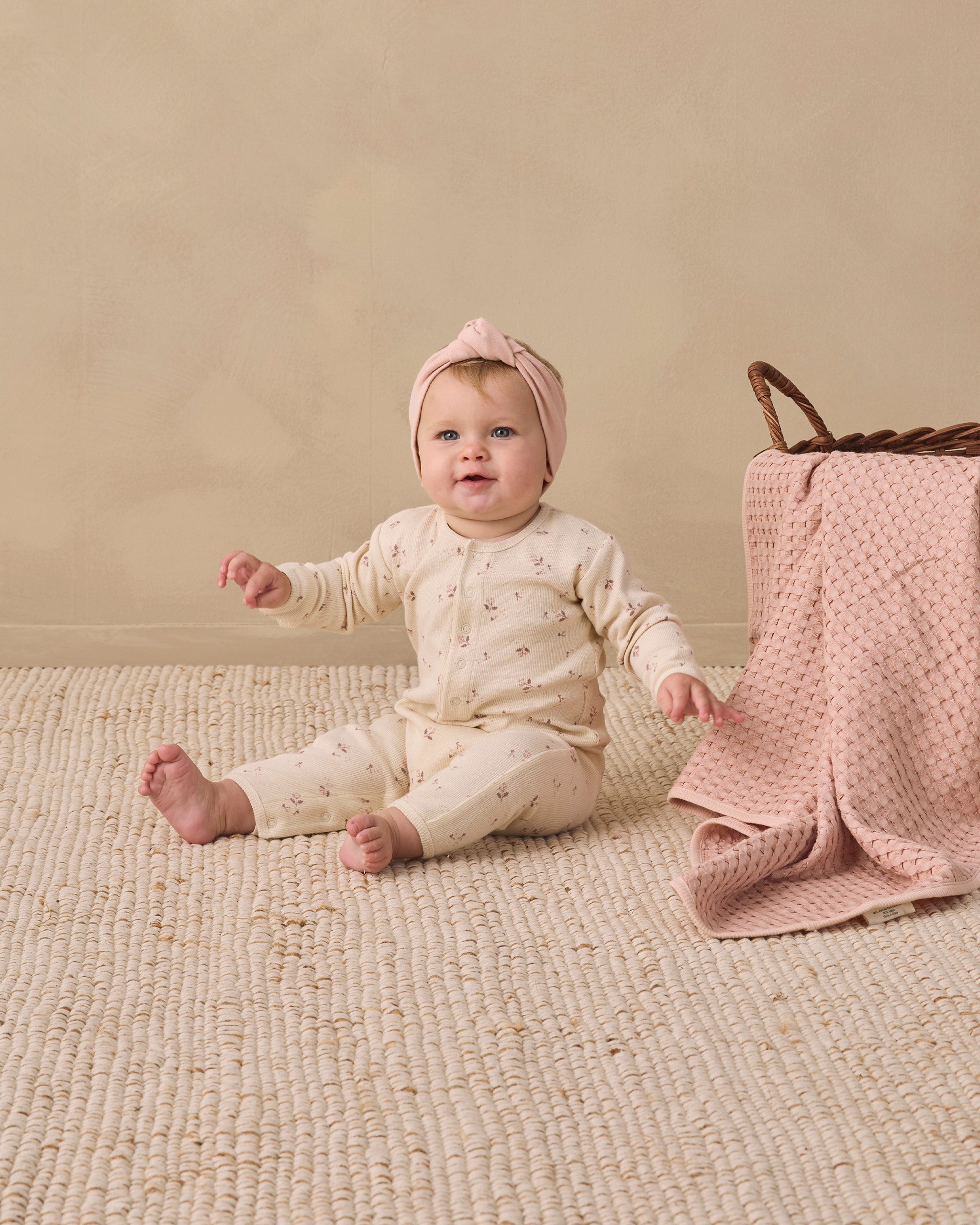 Knotted Headband Dusty Rose - Rylee + Cru | Kids Clothes | Trendy Baby Clothes | Modern Infant Outfits |