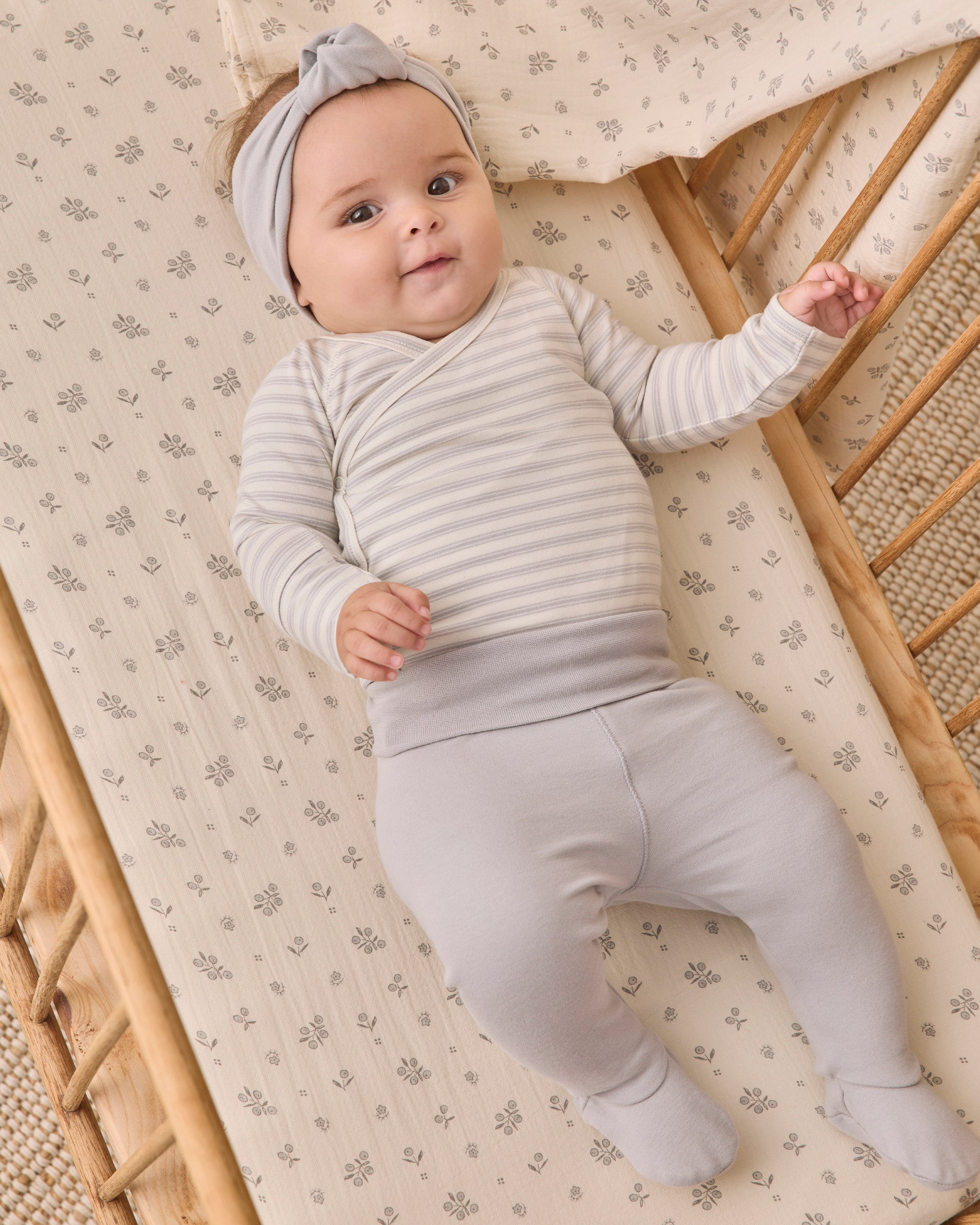 Side Snap Bodysuit + Pant Set Cloud Stripe - Rylee + Cru | Kids Clothes | Trendy Baby Clothes | Modern Infant Outfits |