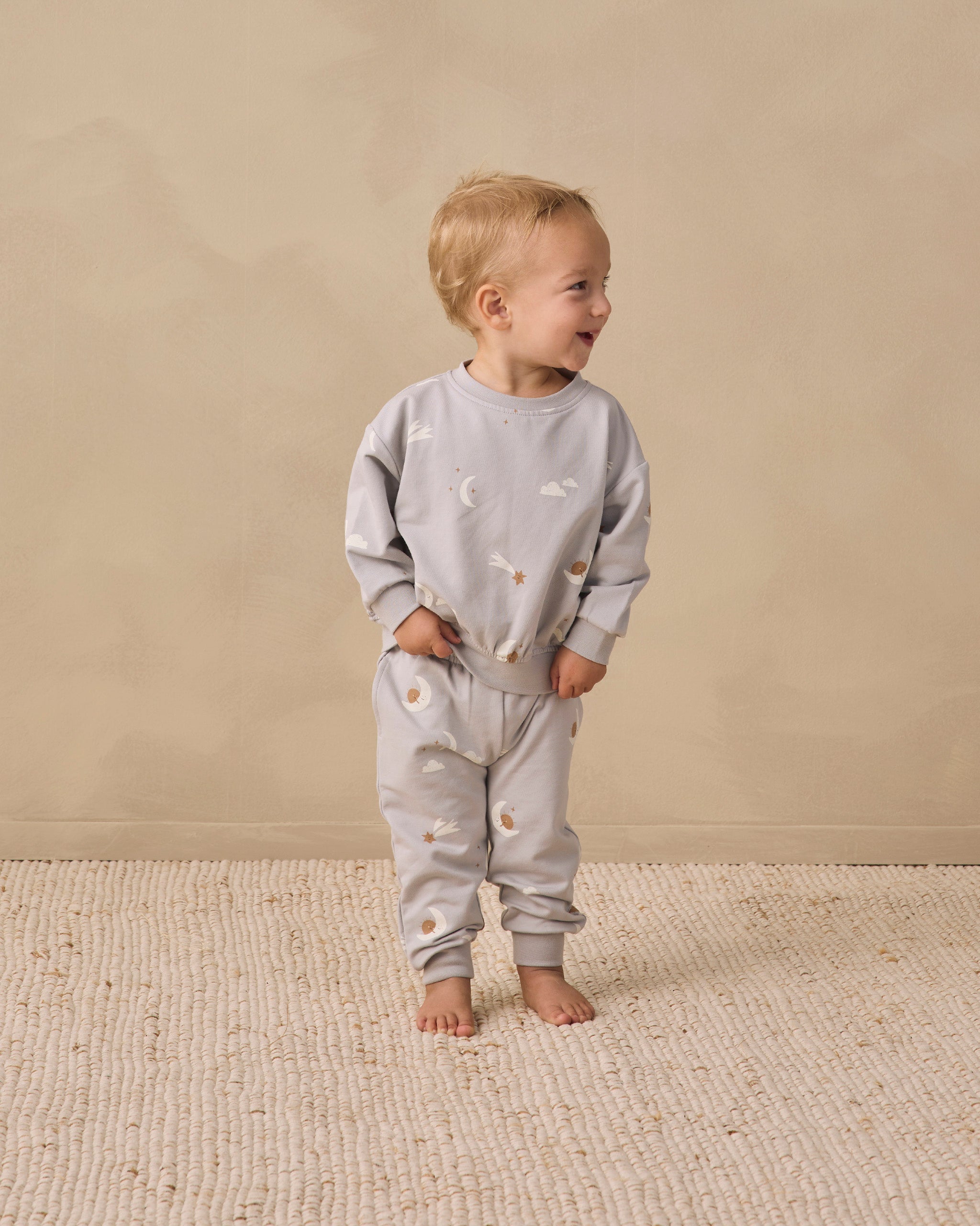 Relaxed Sweatpant Sky Friends - Rylee + Cru | Kids Clothes | Trendy Baby Clothes | Modern Infant Outfits |