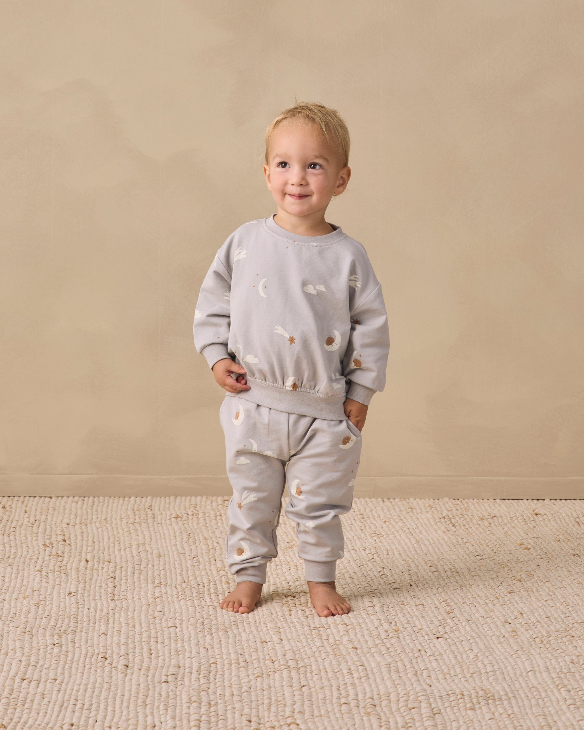 Relaxed Sweatpant Sky Friends - Rylee + Cru | Kids Clothes | Trendy Baby Clothes | Modern Infant Outfits |