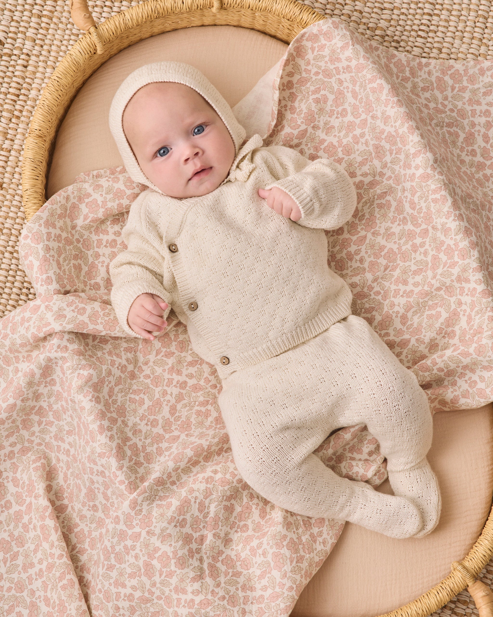 Knit Wrap Top + Pant Set Natural - Rylee + Cru | Kids Clothes | Trendy Baby Clothes | Modern Infant Outfits |