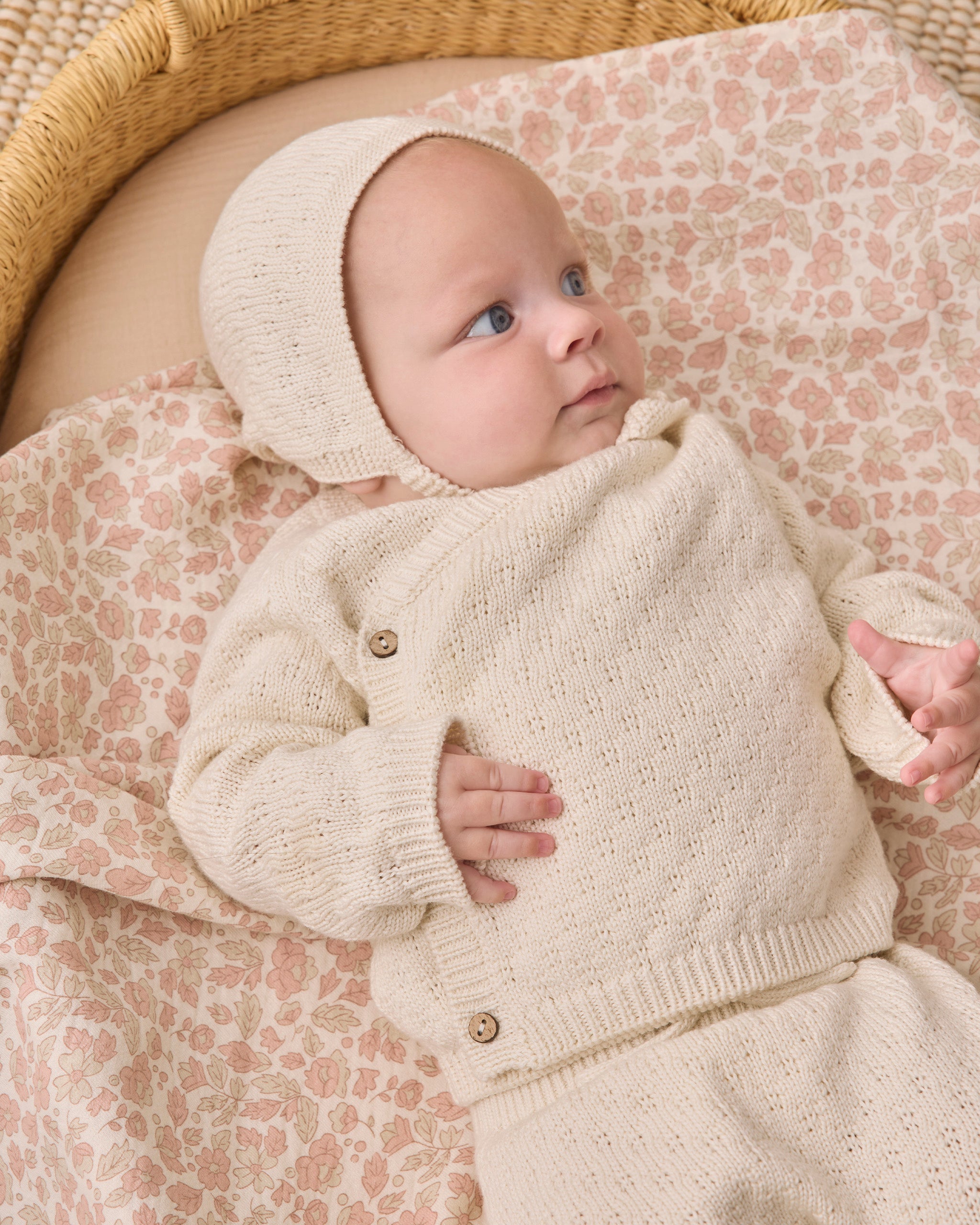 Knit Bonnet Natural - Rylee + Cru | Kids Clothes | Trendy Baby Clothes | Modern Infant Outfits |