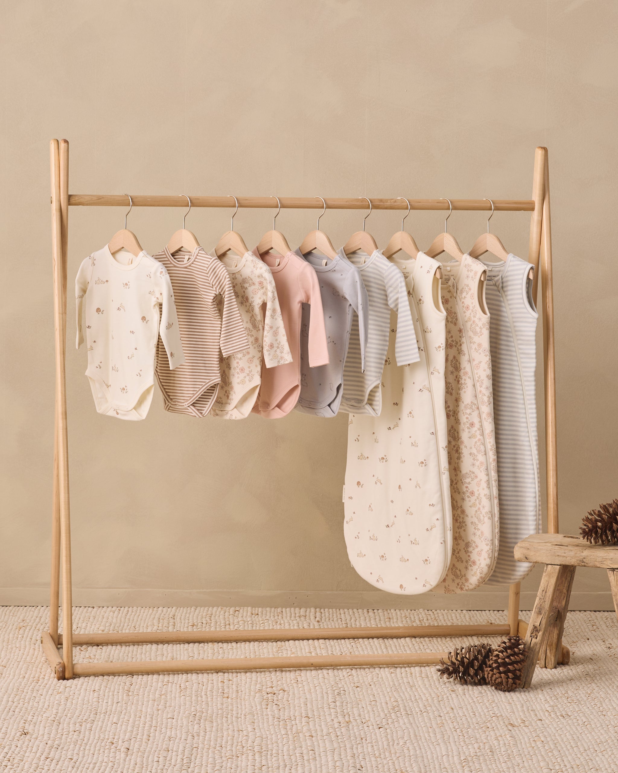 Jersey Sleep Bag Floral Vine - Rylee + Cru | Kids Clothes | Trendy Baby Clothes | Modern Infant Outfits |