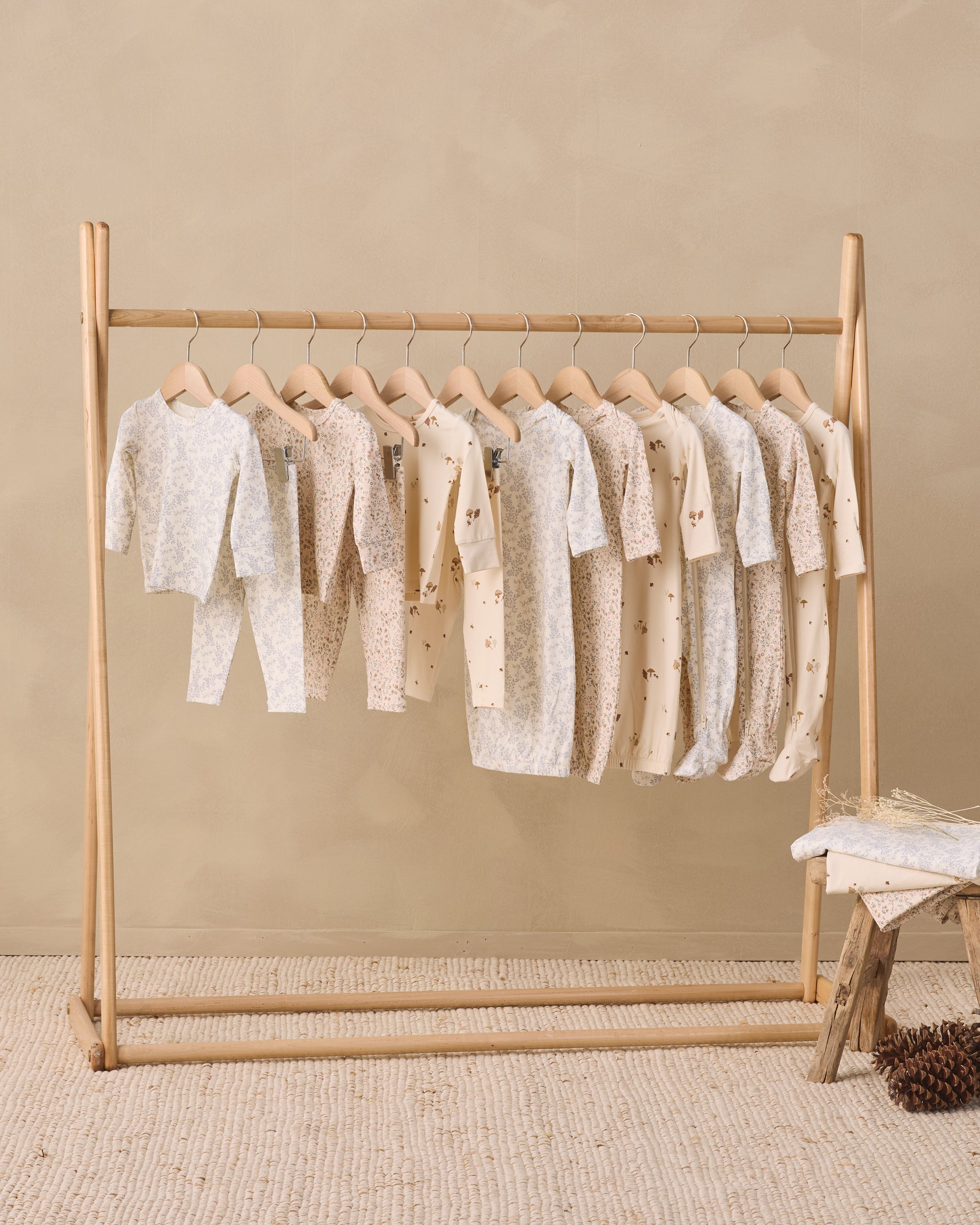 Bamboo Pajama Set Woodland - Rylee + Cru | Kids Clothes | Trendy Baby Clothes | Modern Infant Outfits |