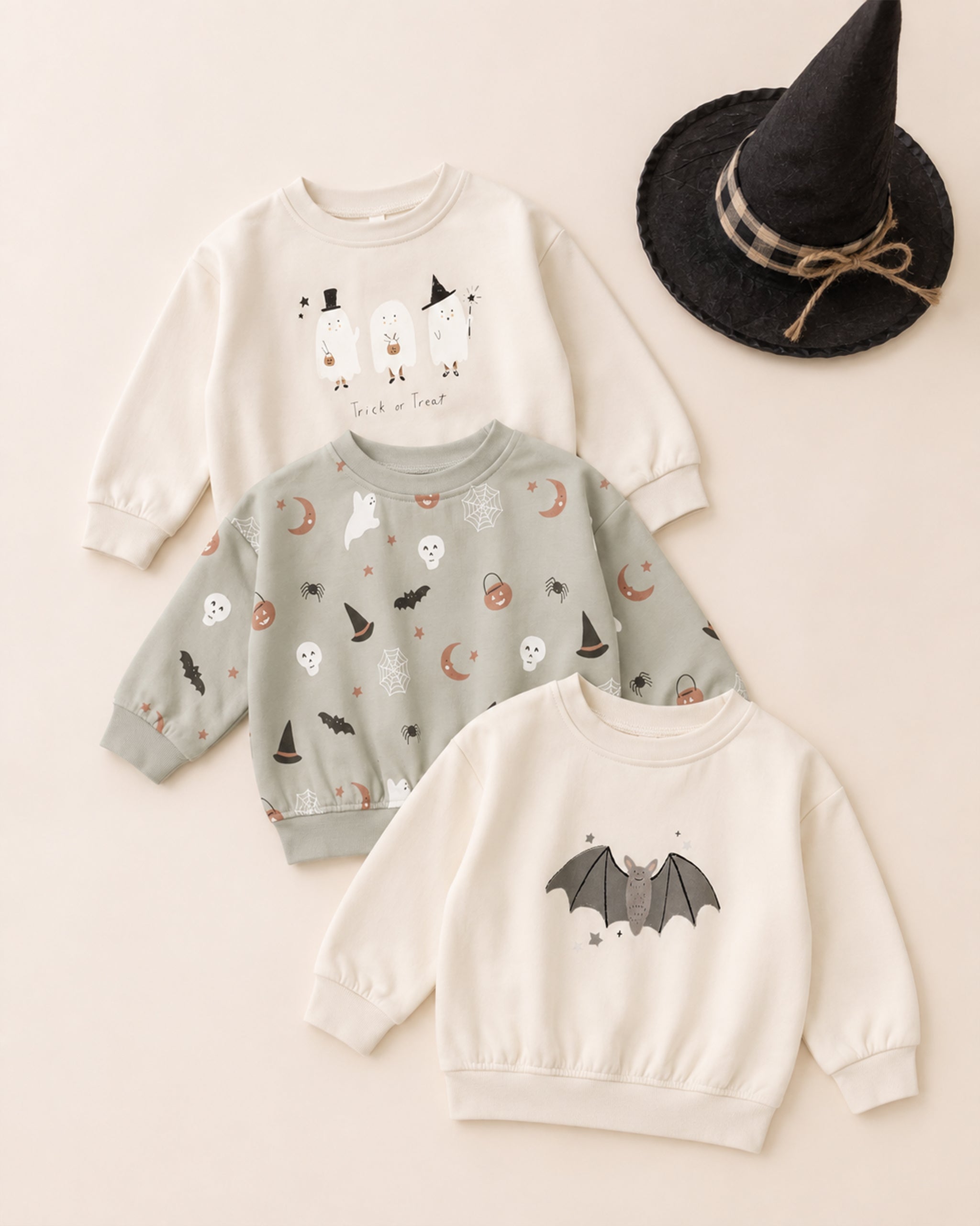 Sweat-shirt décontracté en molleton, motif chauve-souris pour bébé