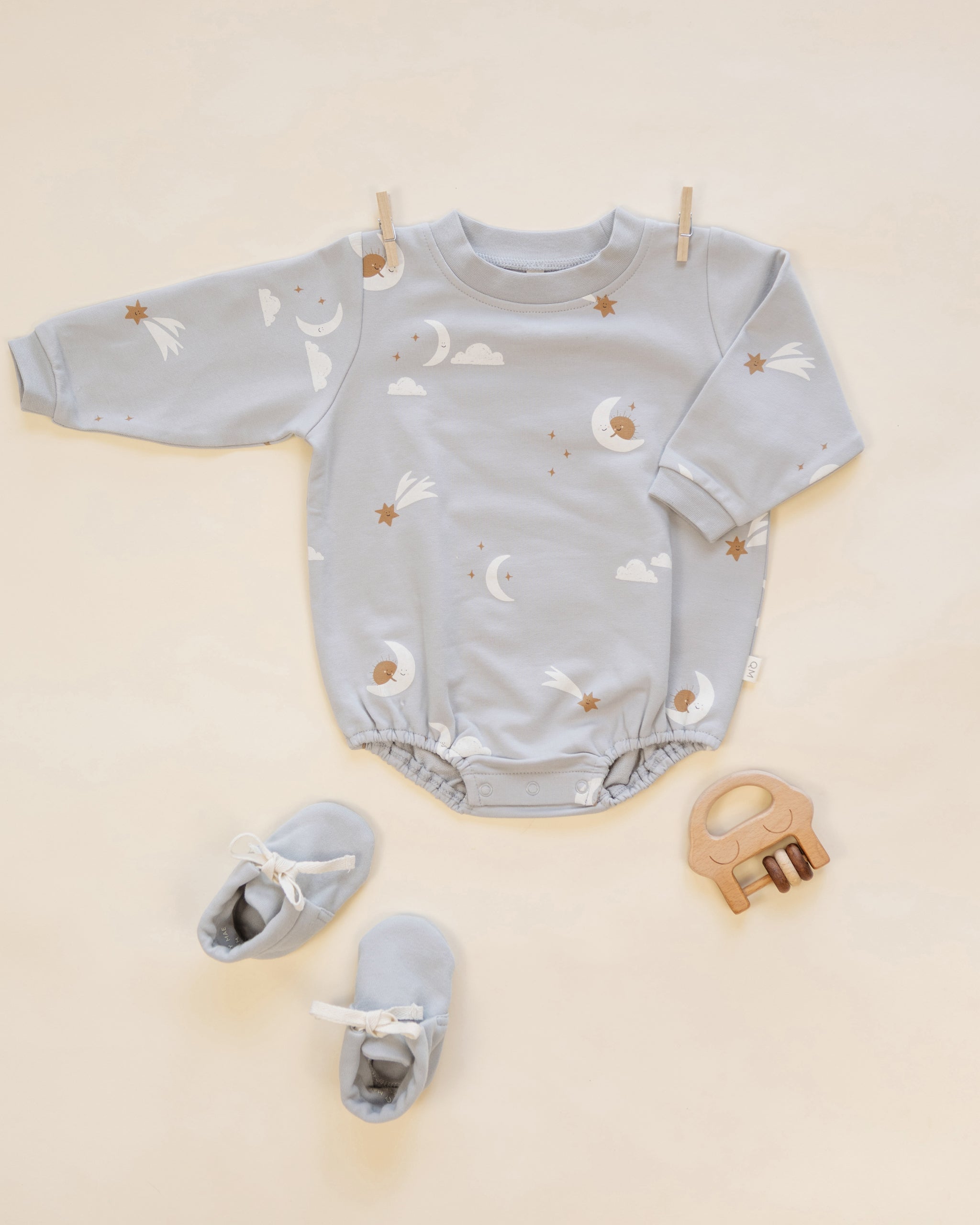 Baby Booties Cloud - Rylee + Cru | Kids Clothes | Trendy Baby Clothes | Modern Infant Outfits |