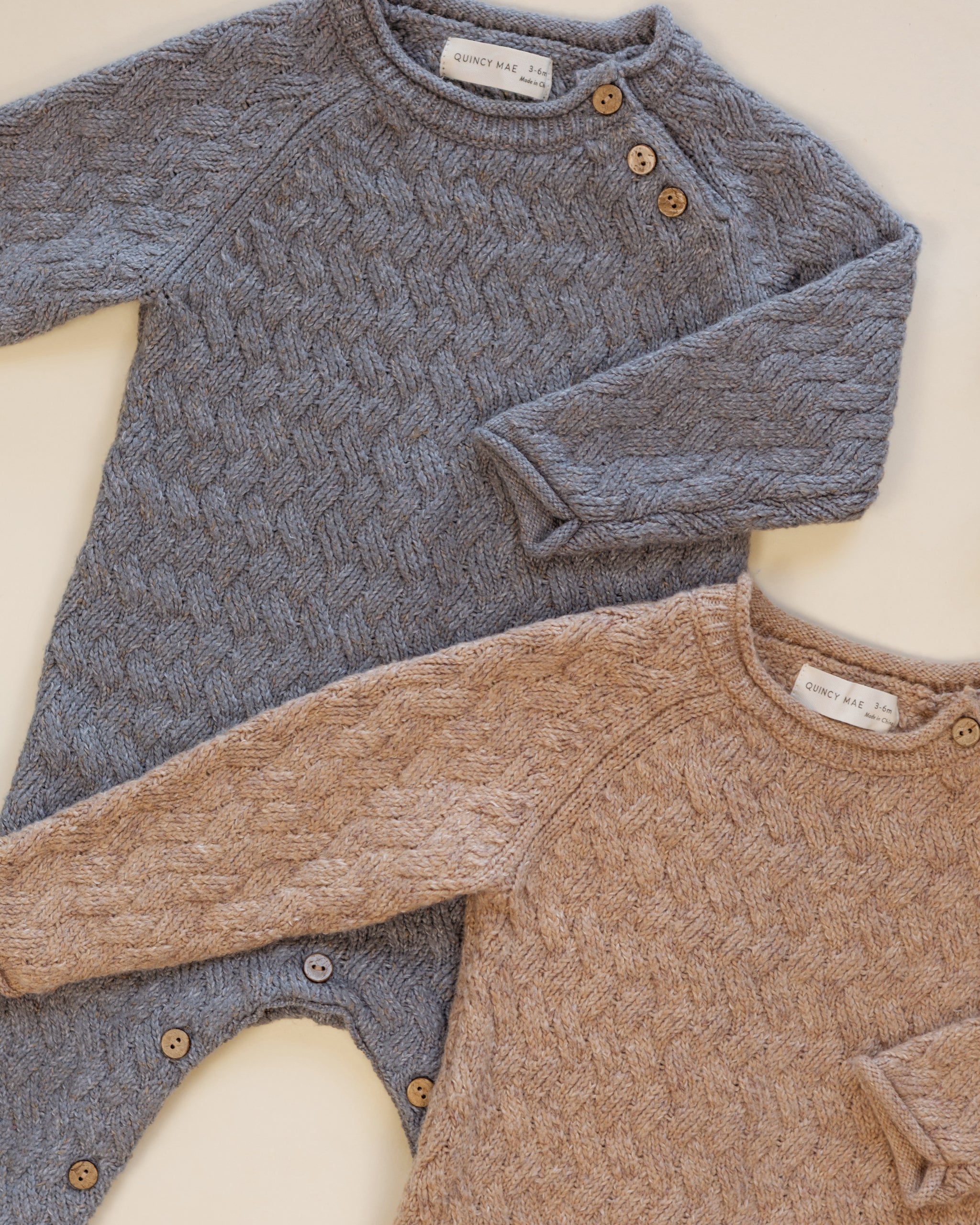 Cozy Heather Knit Jumpsuit Heathered Slate - Rylee + Cru | Kids Clothes | Trendy Baby Clothes | Modern Infant Outfits |