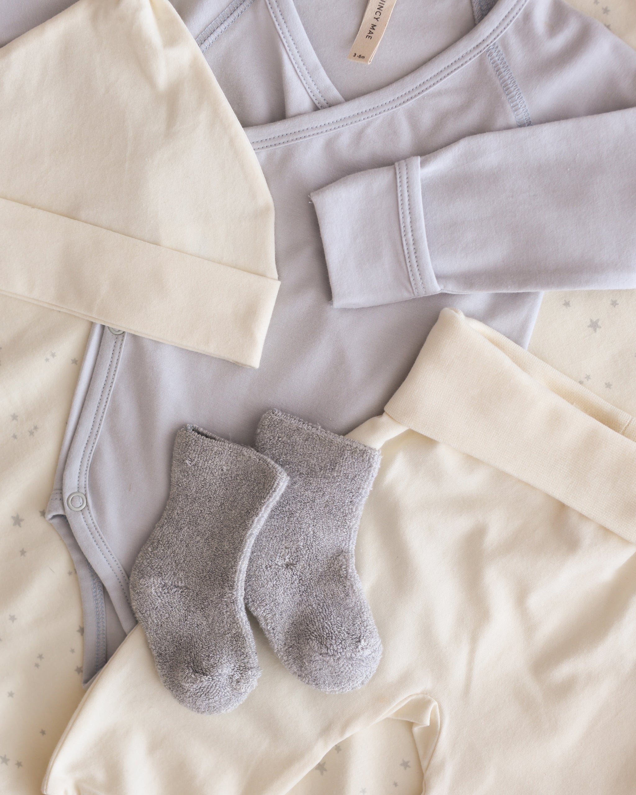 Side Snap Bodysuit || Fog - Rylee + Cru | Kids Clothes | Trendy Baby Clothes | Modern Infant Outfits |