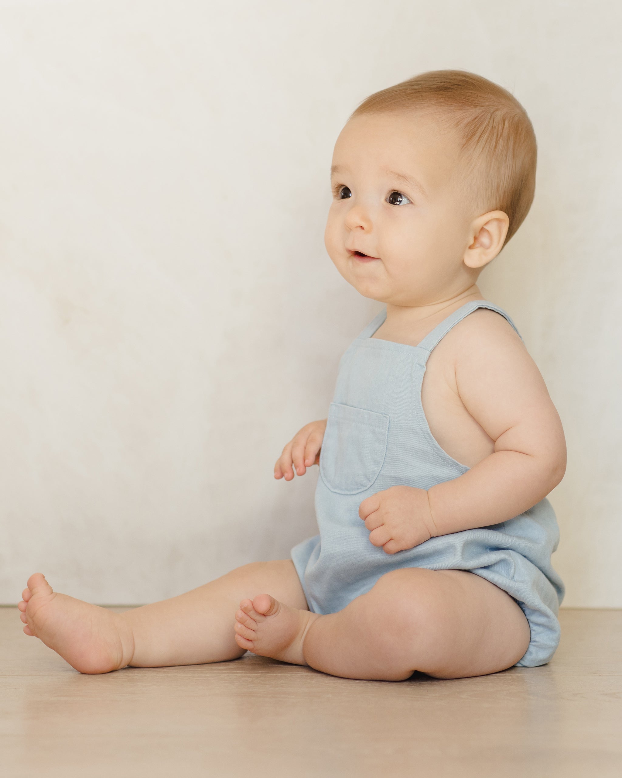 Thomas Romper || Chambray
