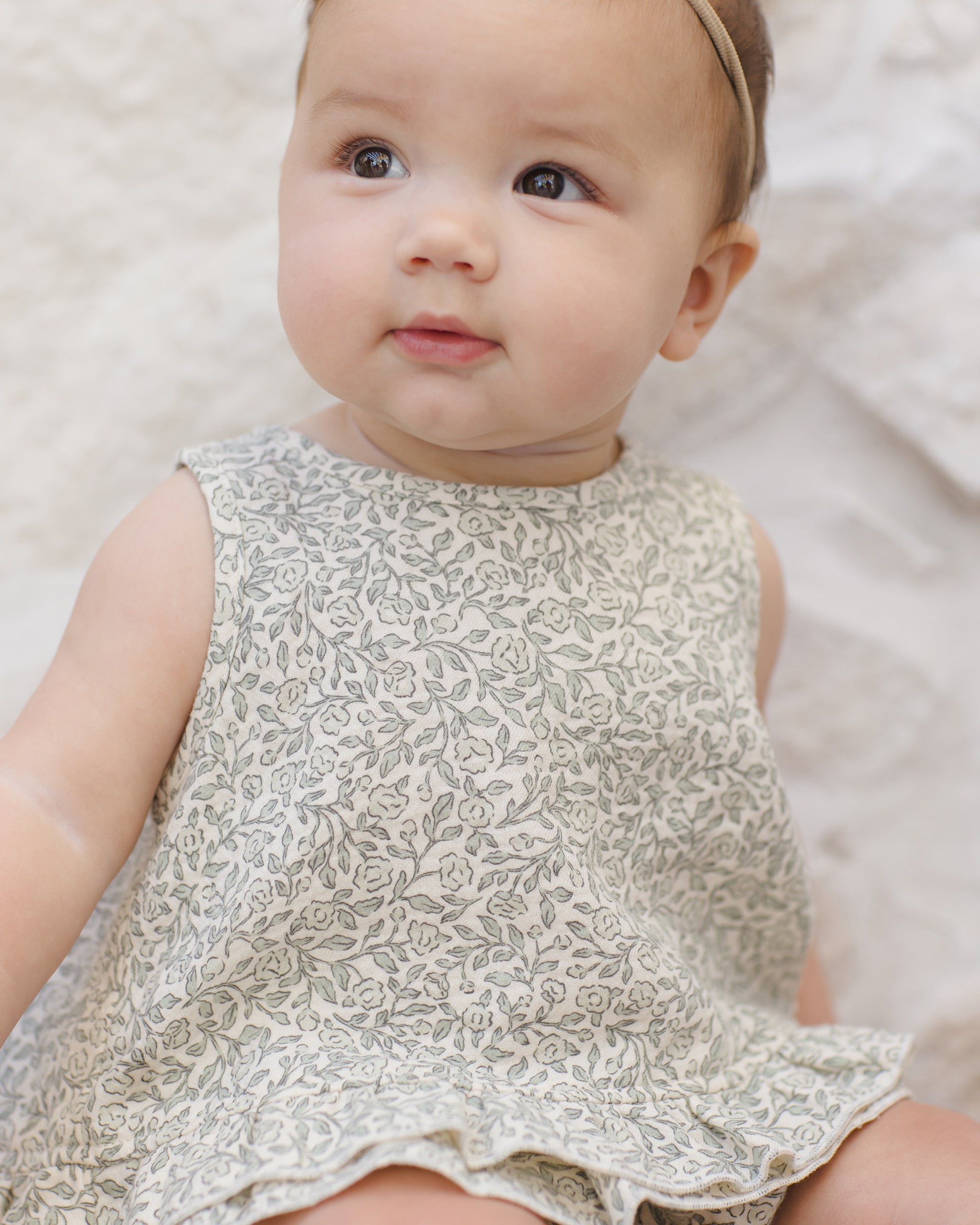 -Ensemble haut tulipe à volants + bloomer || Jardin vert-