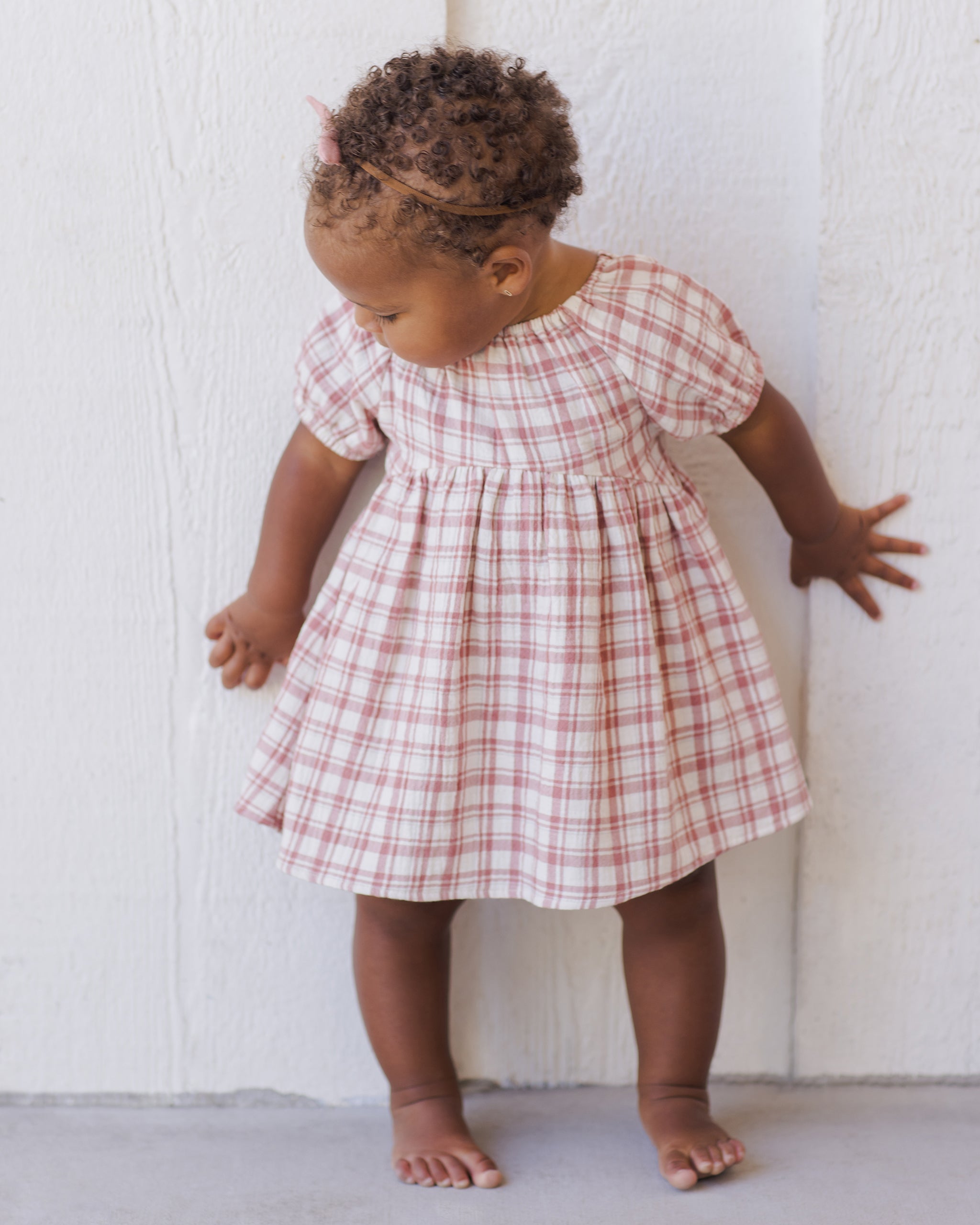 -Bella Dress || Pink Plaid-