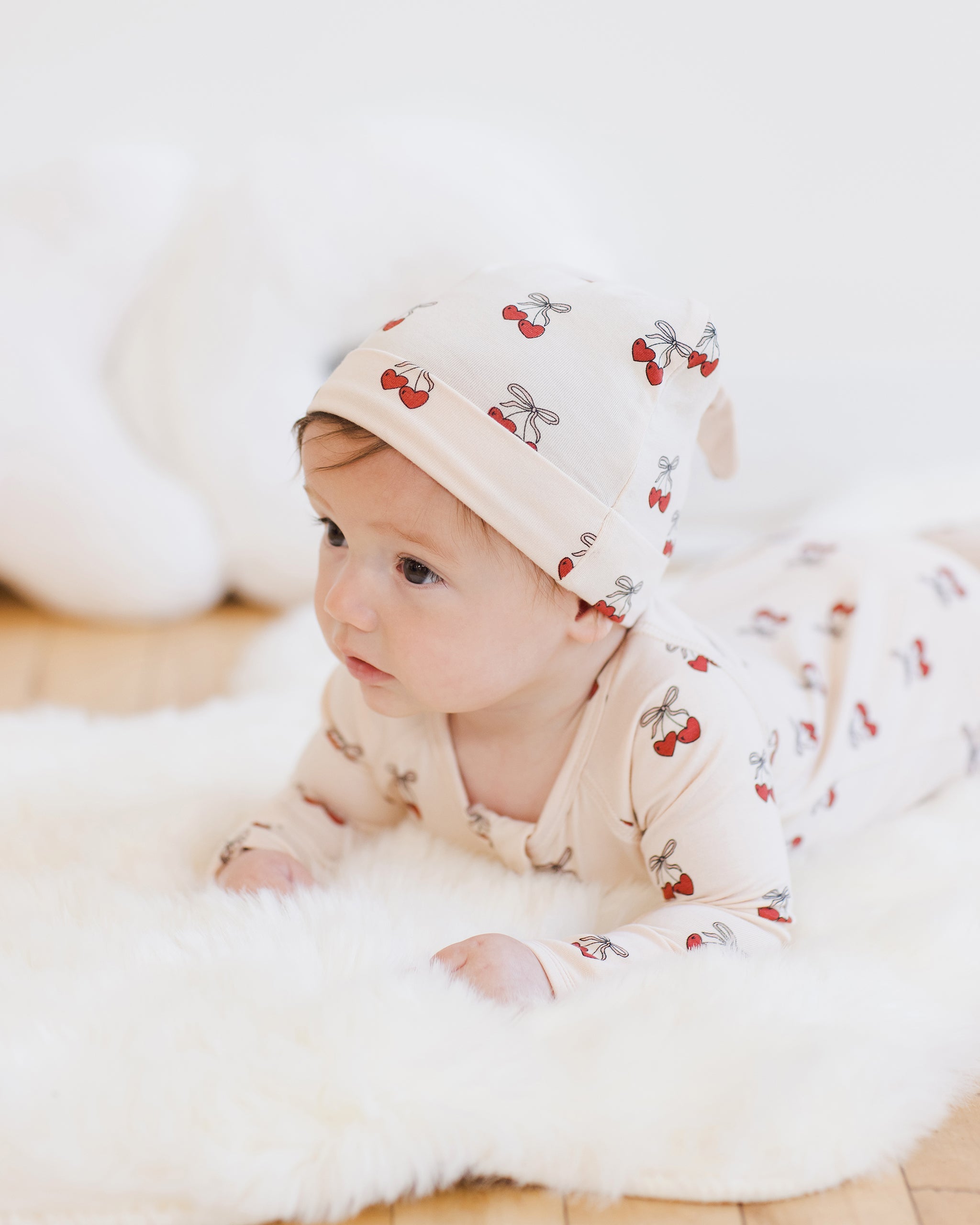 Bamboo Swaddle & Knotted Hat || Mon Amour