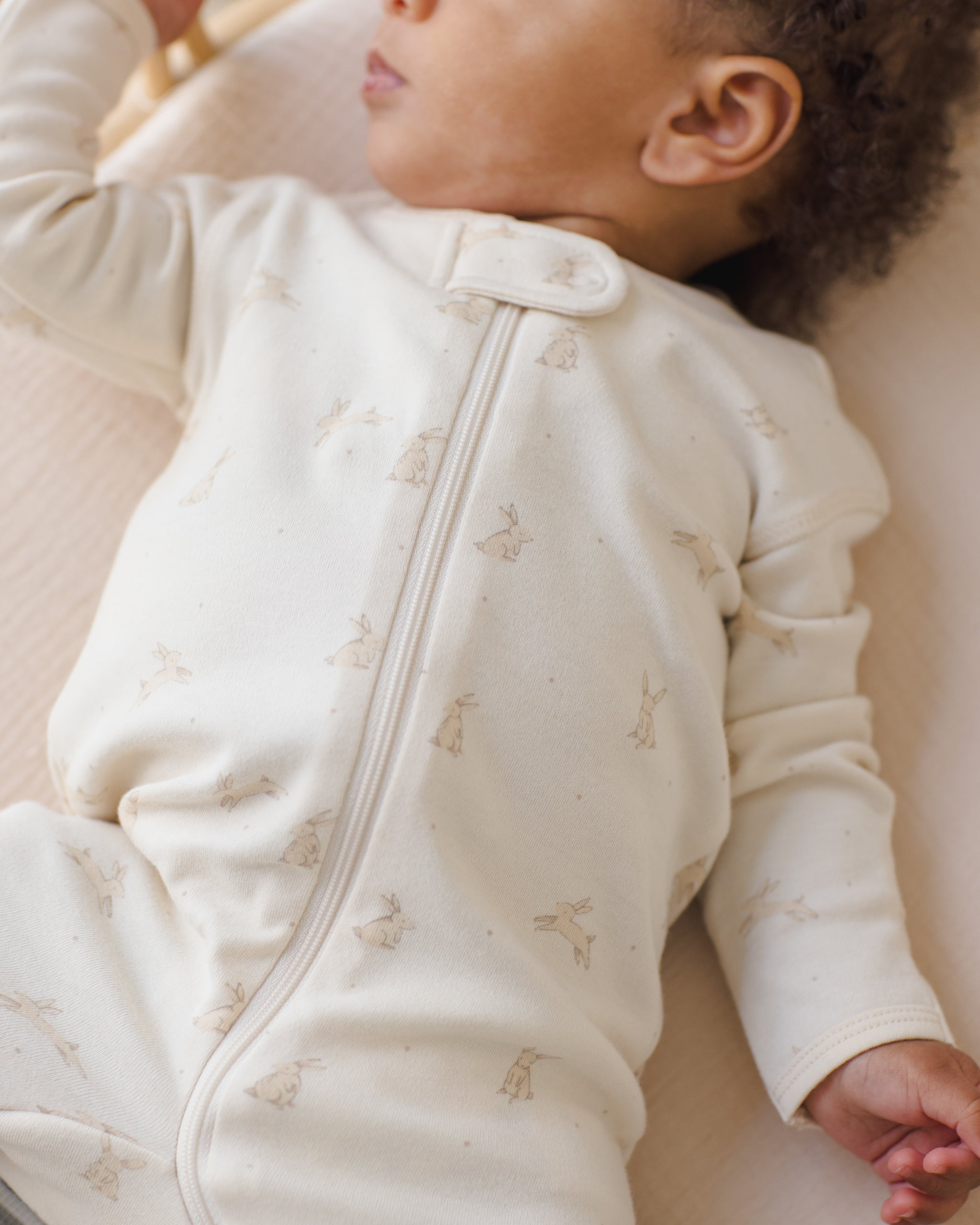 Zip Long Sleeve Sleeper Footie Bunnies - Rylee + Cru | Kids Clothes | Trendy Baby Clothes | Modern Infant Outfits |