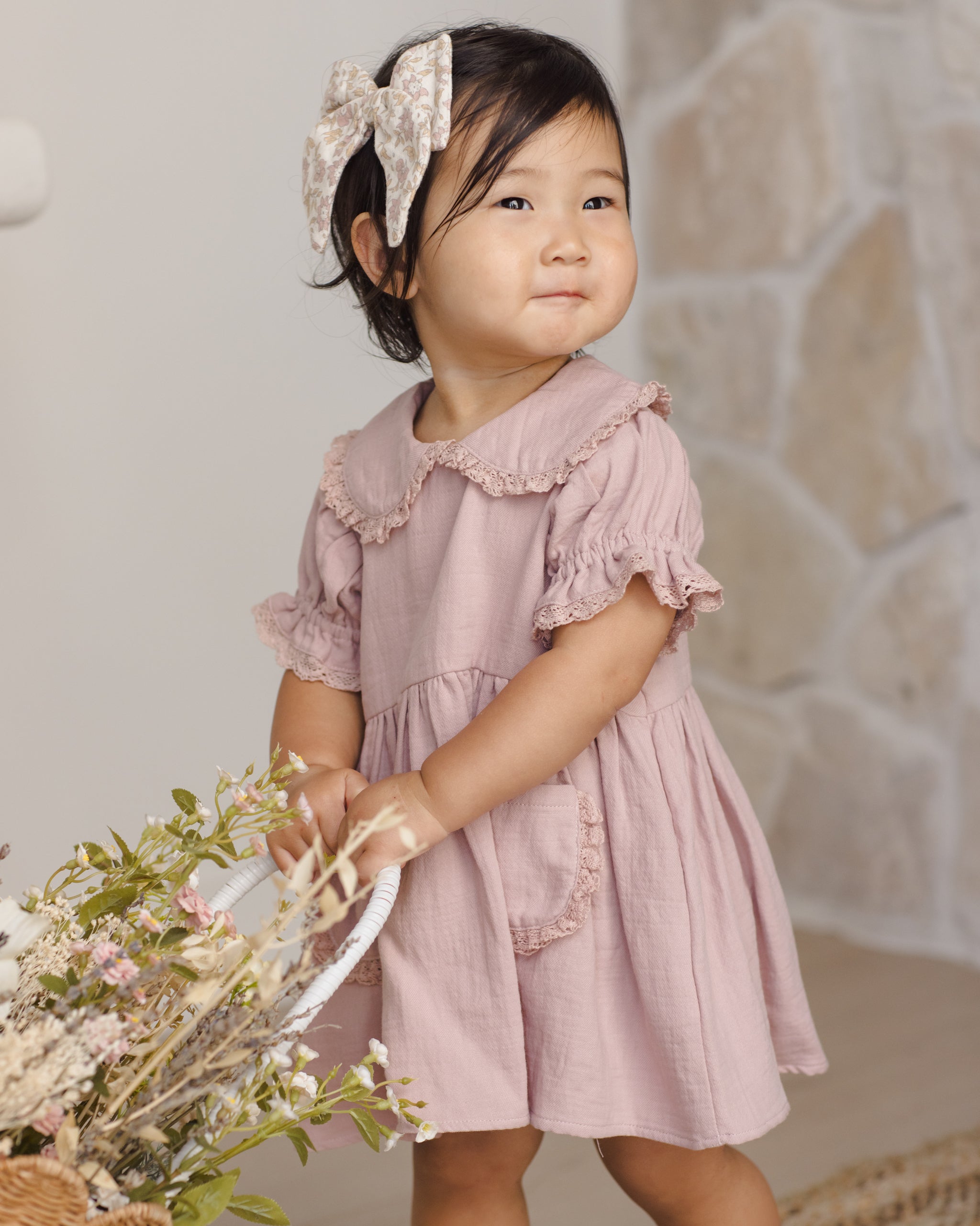 Bow Dahlia - Rylee + Cru | Kids Clothes | Trendy Baby Clothes | Modern Infant Outfits |