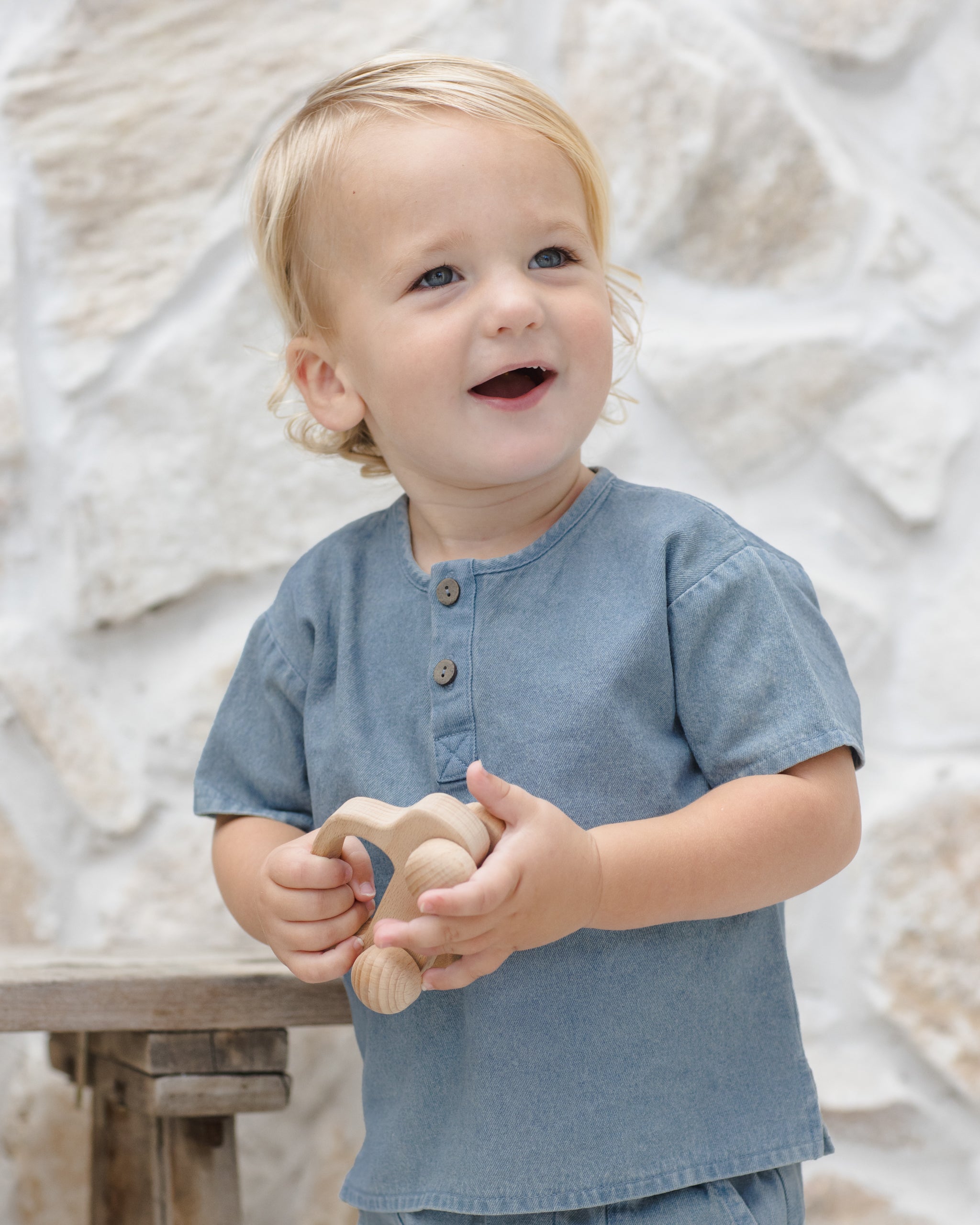 Henry Top Chambray - Rylee + Cru | Kids Clothes | Trendy Baby Clothes | Modern Infant Outfits |