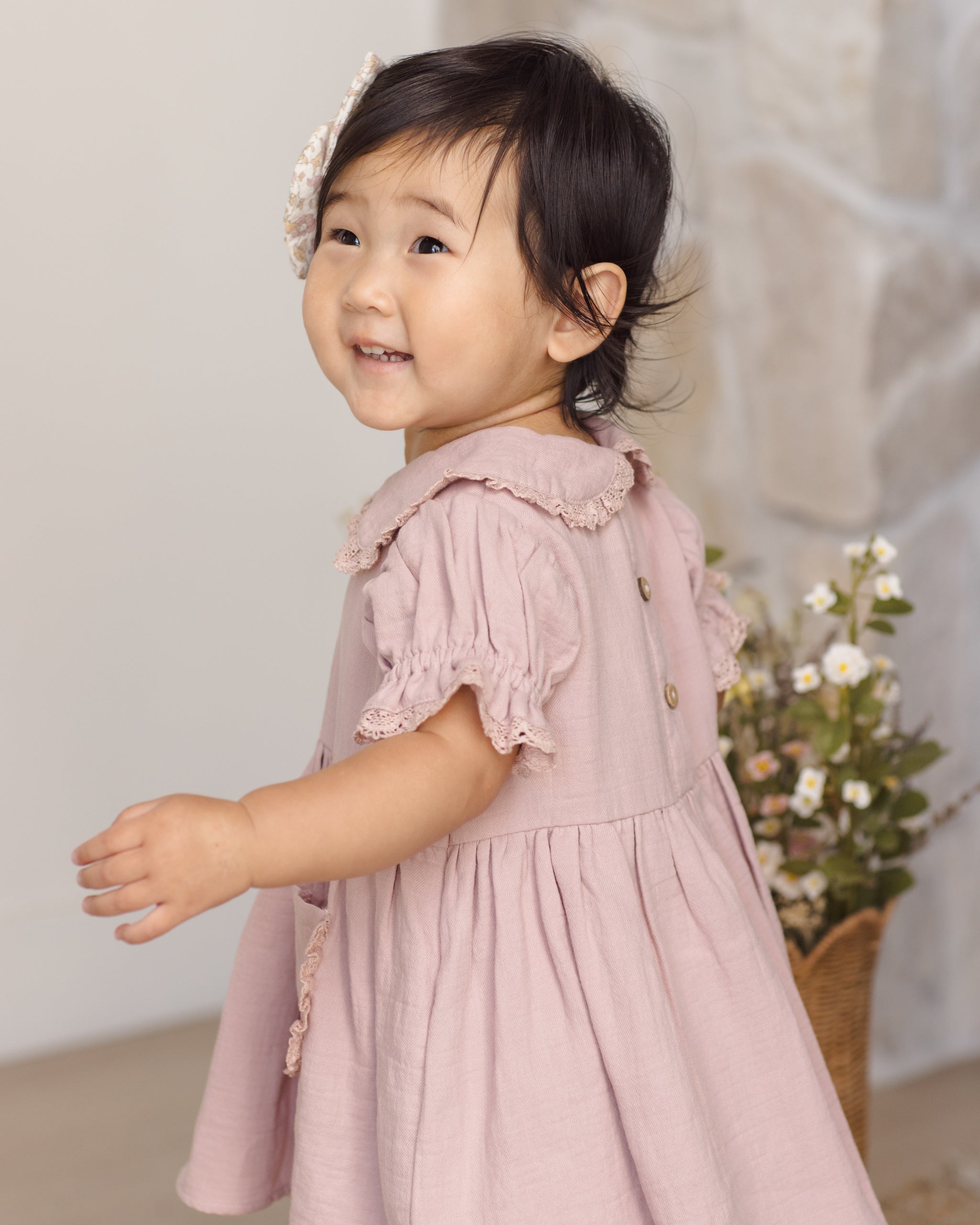 Marisol Dress Mauve - Rylee + Cru | Kids Clothes | Trendy Baby Clothes | Modern Infant Outfits |