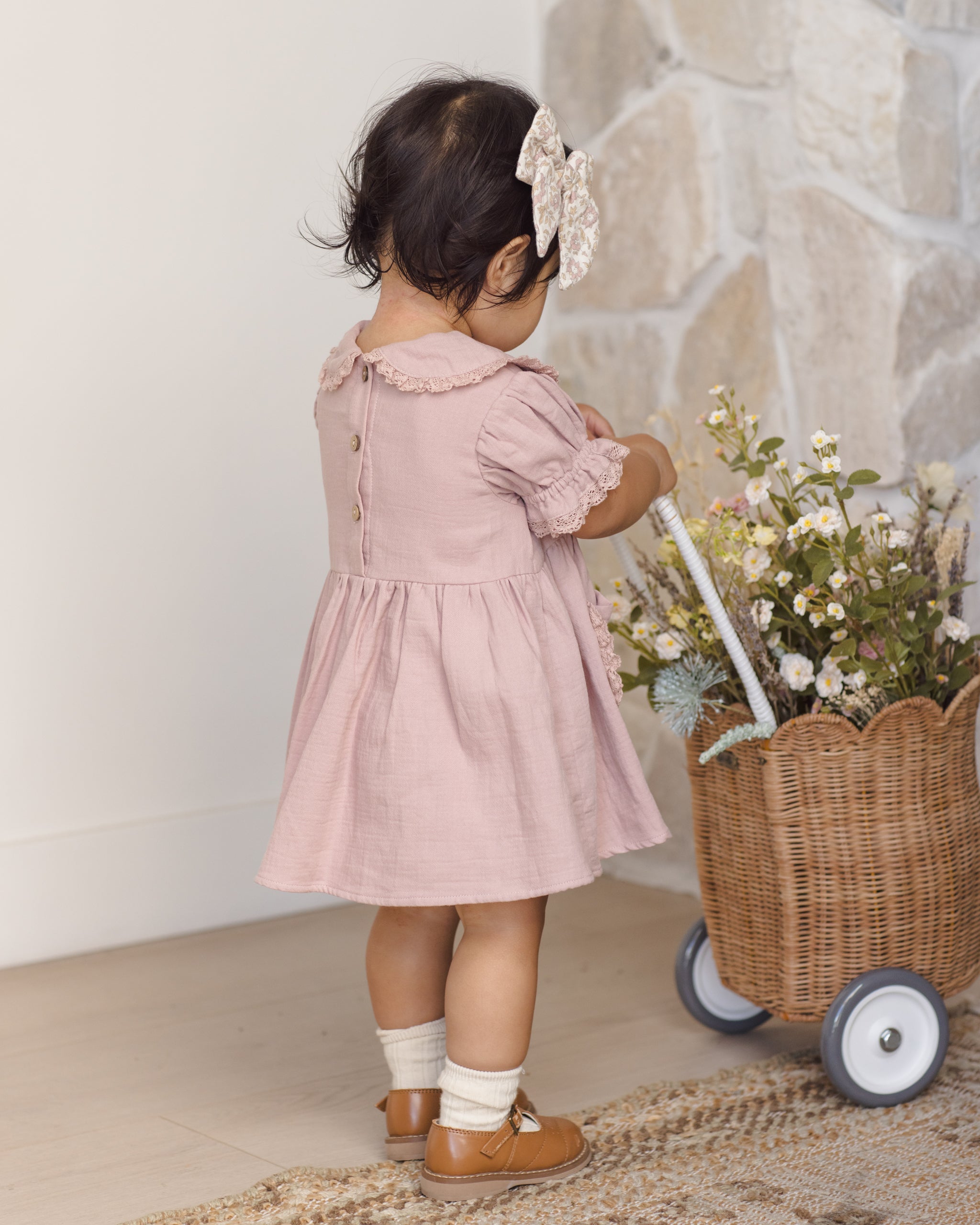 Marisol Dress Mauve - Rylee + Cru | Kids Clothes | Trendy Baby Clothes | Modern Infant Outfits |