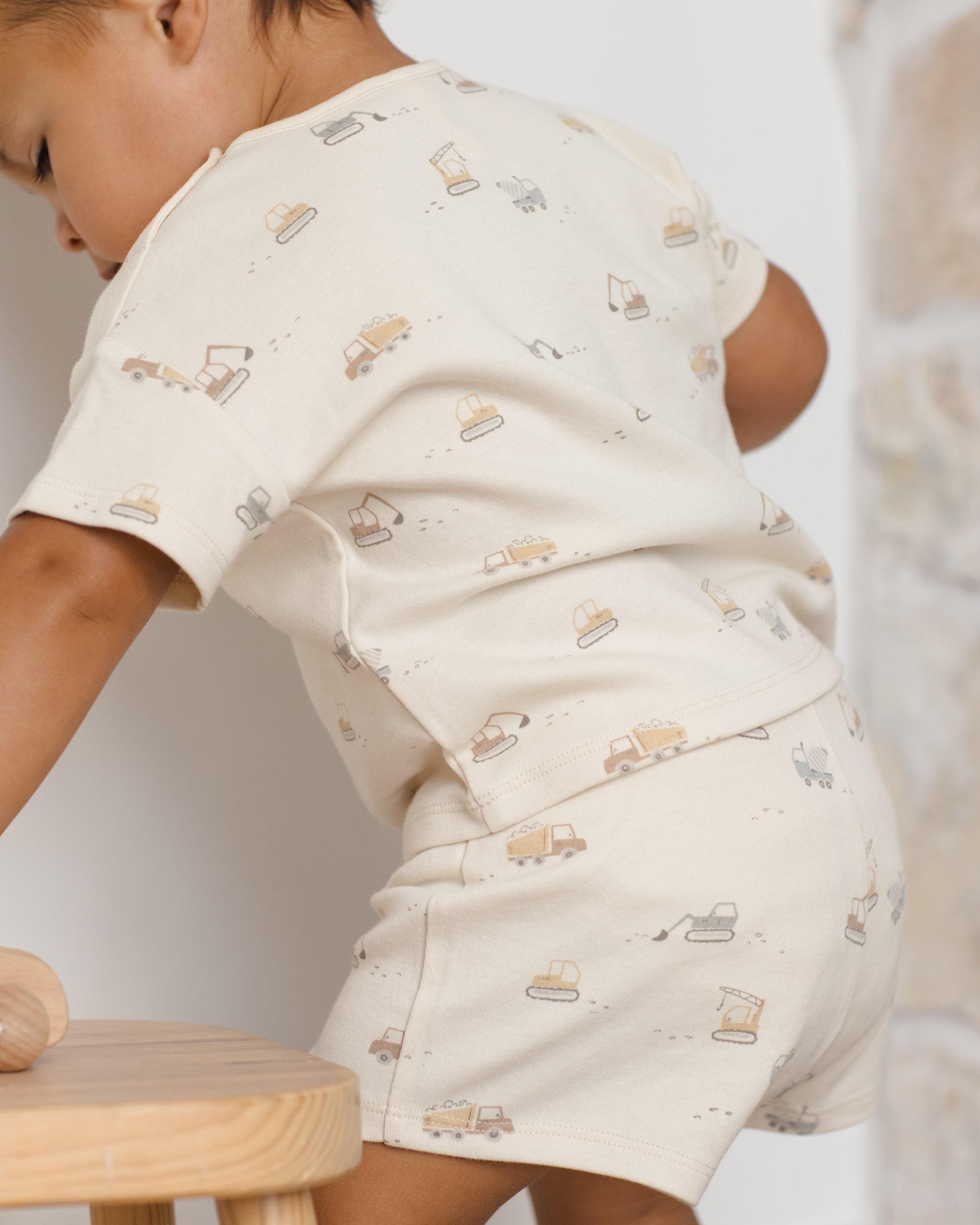 Frankie Set Construction Trucks - Rylee + Cru | Kids Clothes | Trendy Baby Clothes | Modern Infant Outfits |