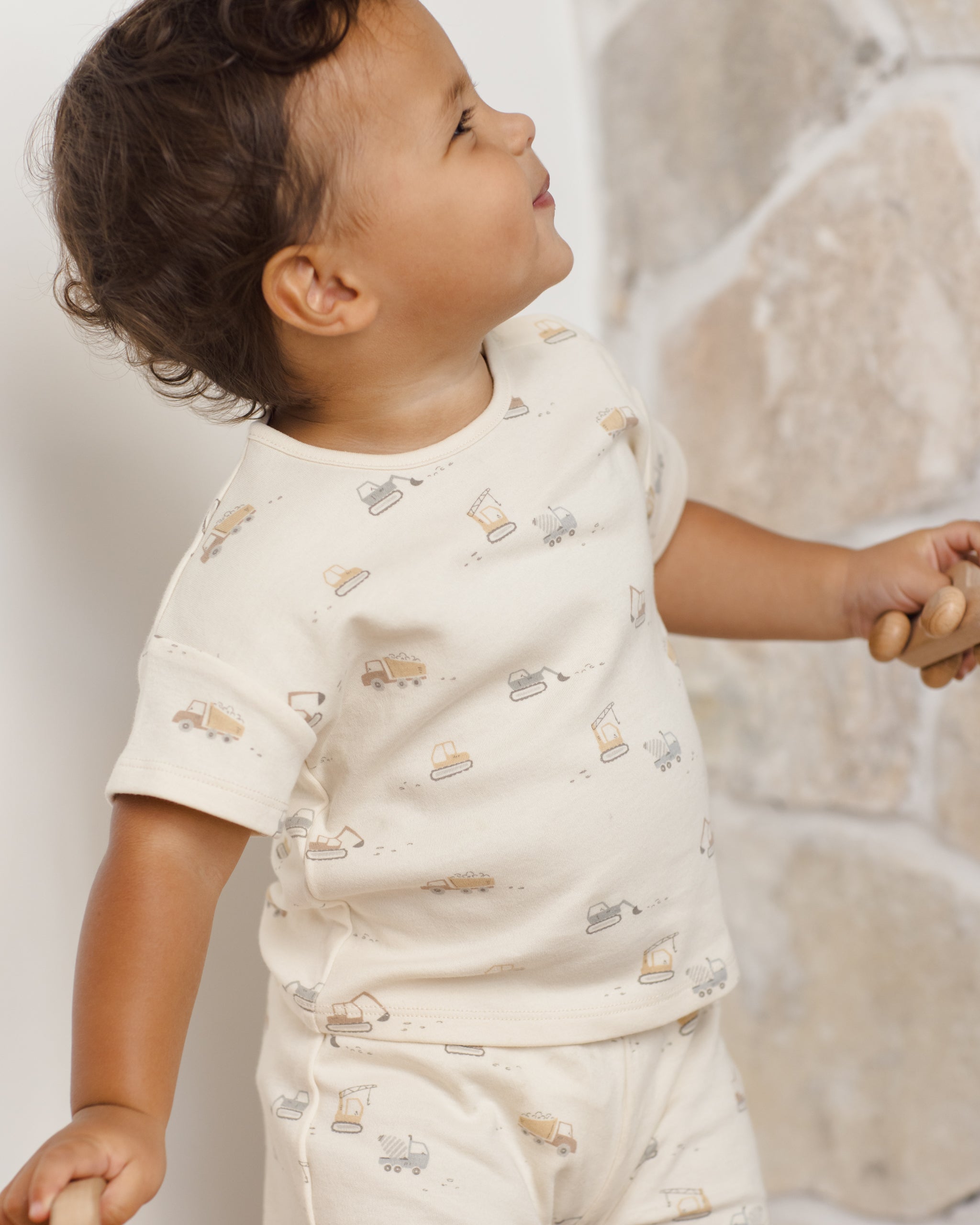 Frankie Set Construction Trucks - Rylee + Cru | Kids Clothes | Trendy Baby Clothes | Modern Infant Outfits |