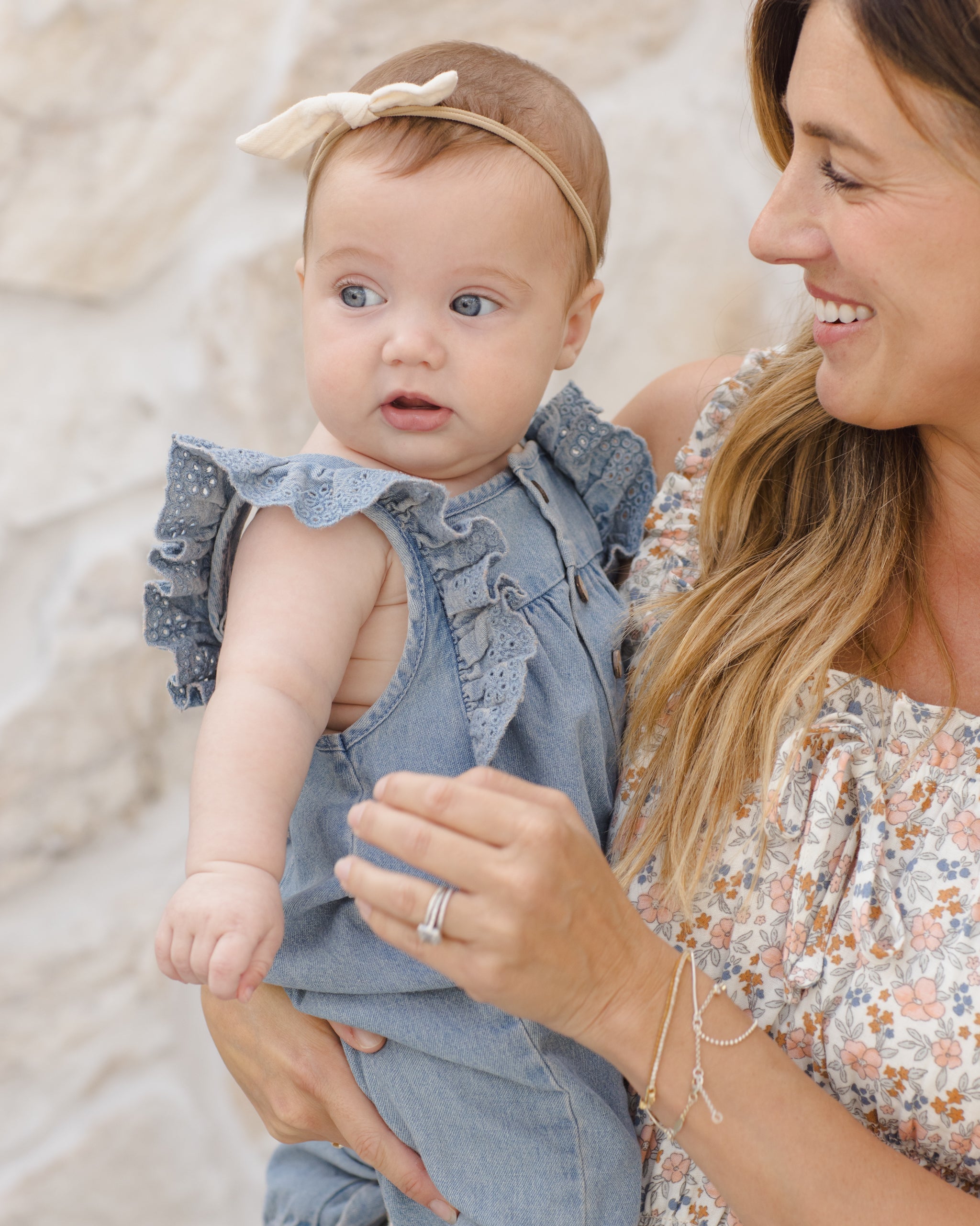 Nova Romper Chambray - Rylee + Cru | Kids Clothes | Trendy Baby Clothes | Modern Infant Outfits |