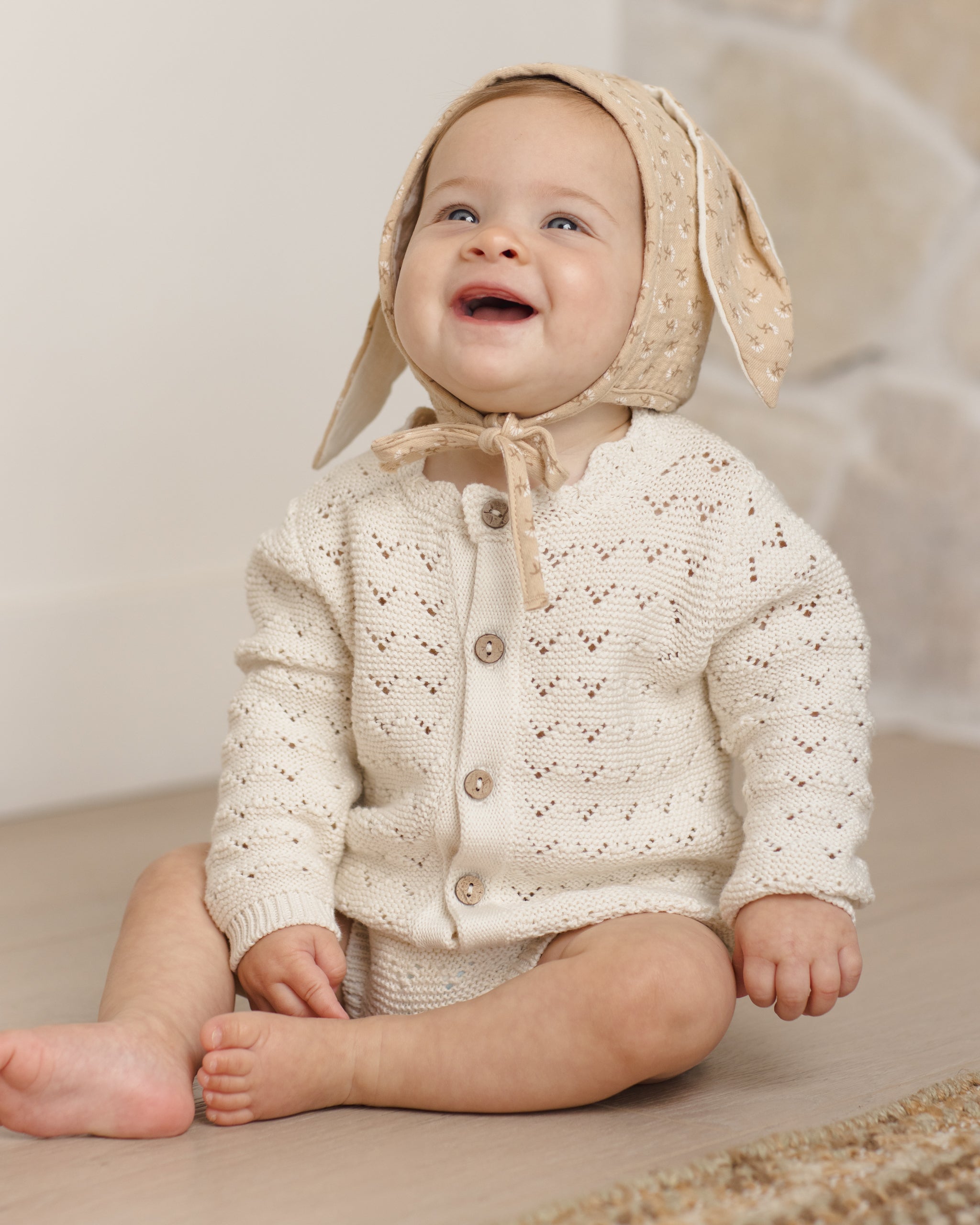 Knit Cardigan Natural - Rylee + Cru | Kids Clothes | Trendy Baby Clothes | Modern Infant Outfits |