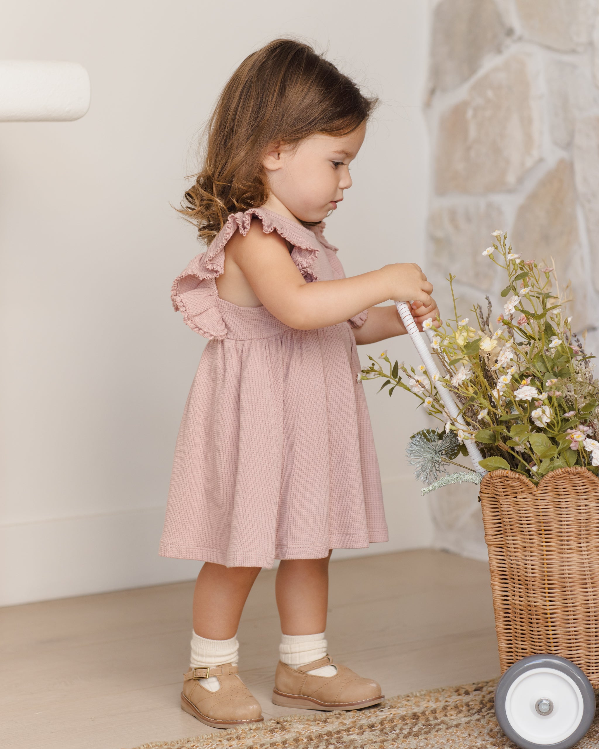 Daisy Dress Mauve - Rylee + Cru | Kids Clothes | Trendy Baby Clothes | Modern Infant Outfits |