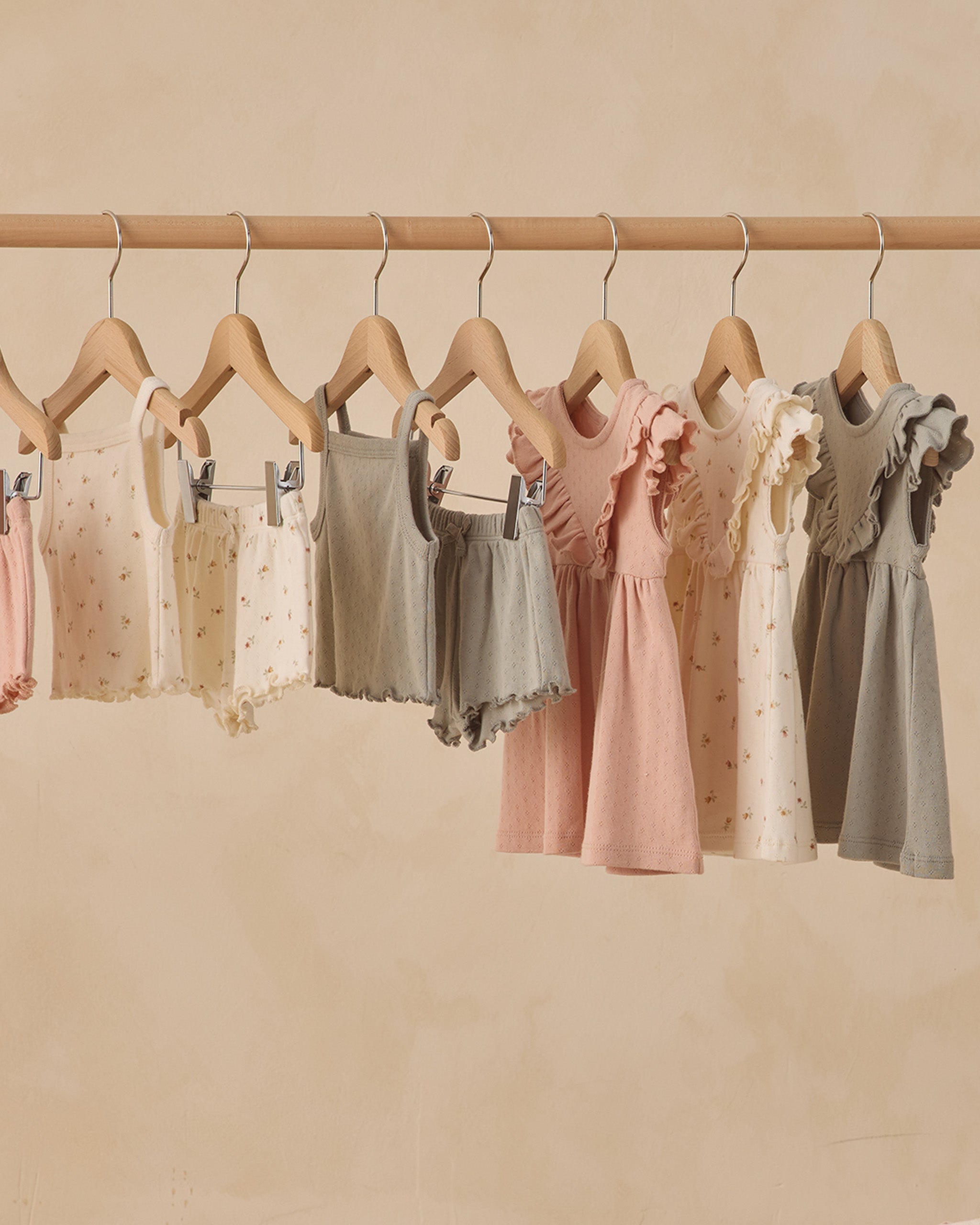 Sleeveless Ruffle V Dress Petit Fleur - Rylee + Cru | Kids Clothes | Trendy Baby Clothes | Modern Infant Outfits |