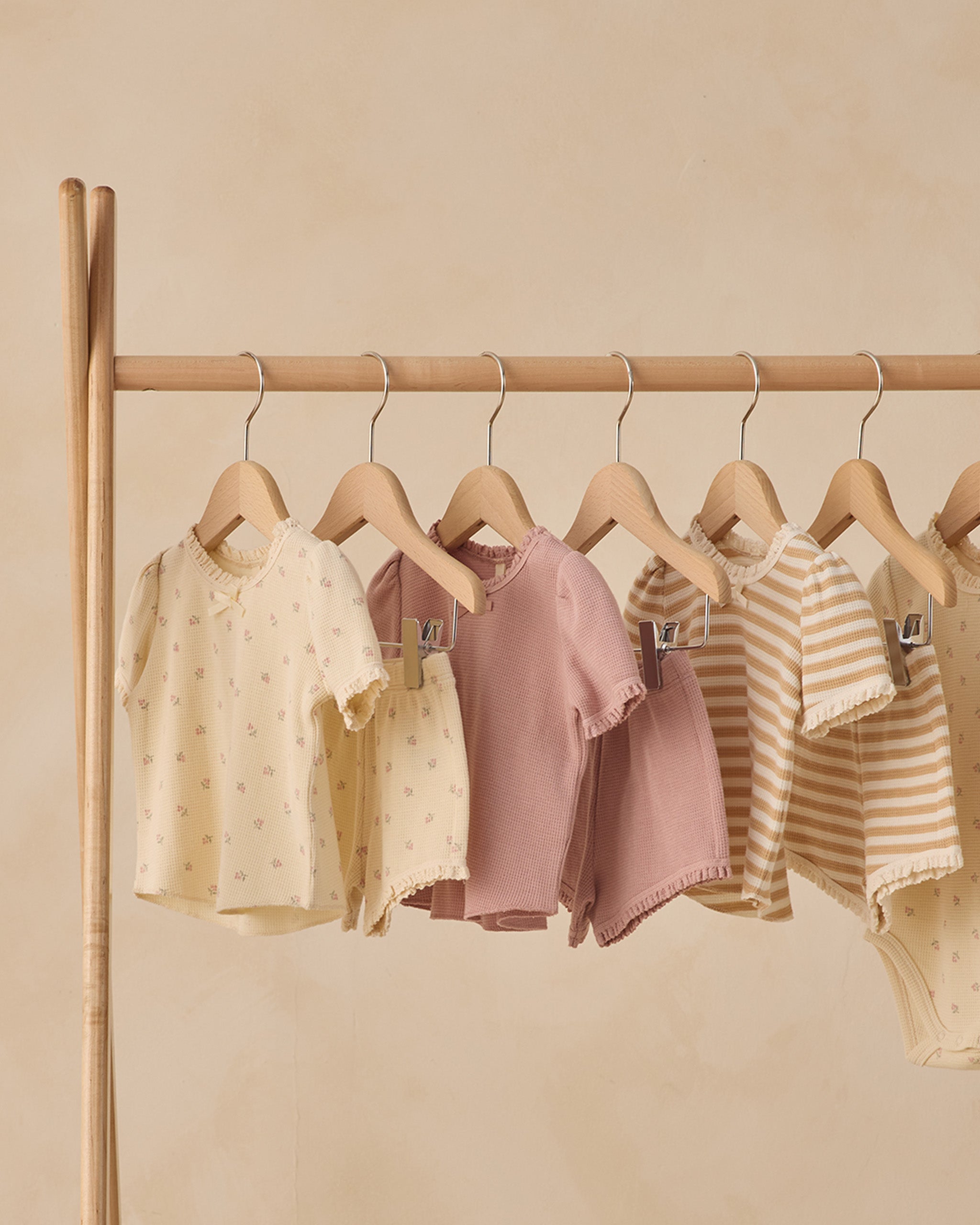 Ruby Set Butterscotch Stripe - Rylee + Cru | Kids Clothes | Trendy Baby Clothes | Modern Infant Outfits |