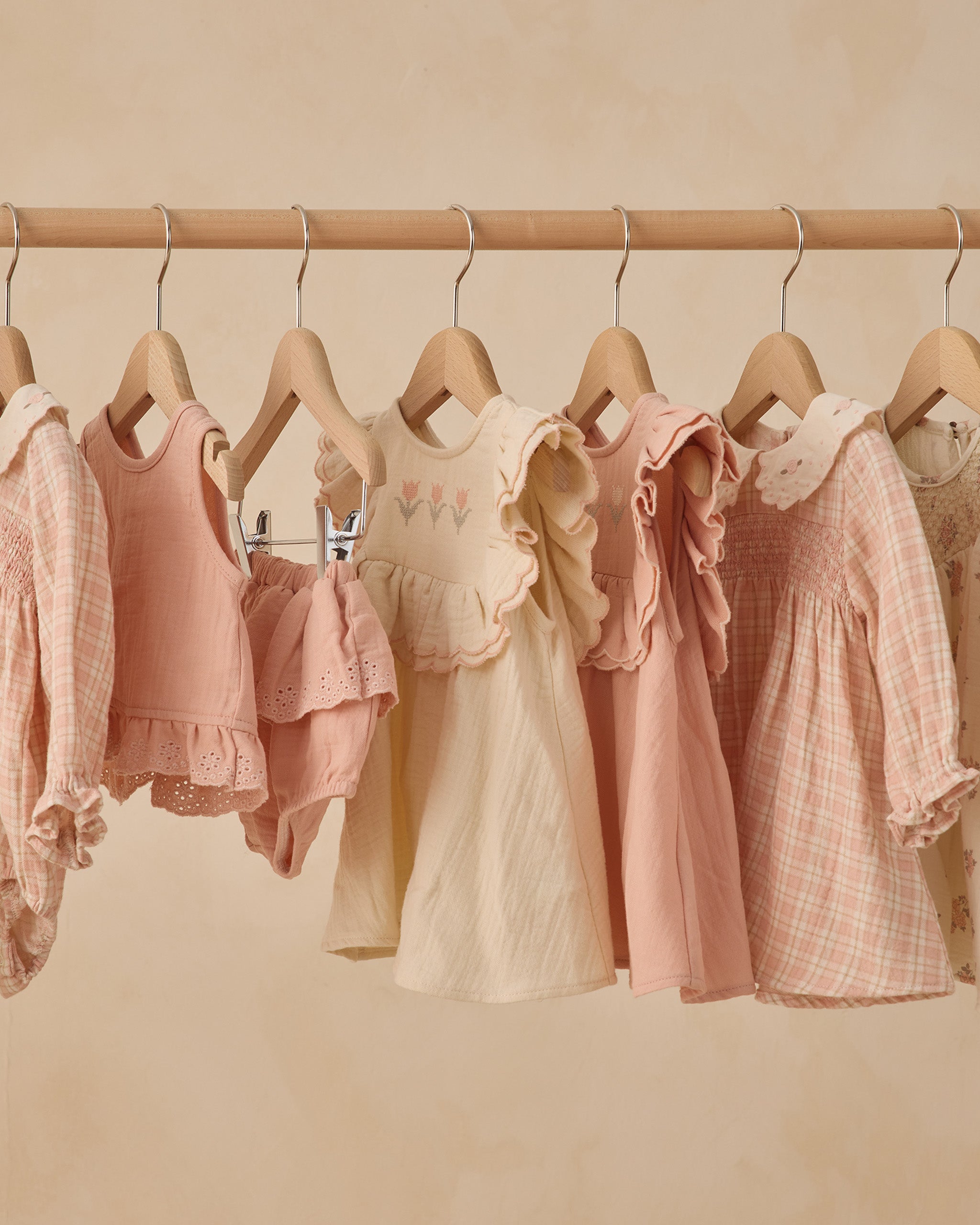 Ruffled Tulip Top + Bloomer Set Melon - Rylee + Cru | Kids Clothes | Trendy Baby Clothes | Modern Infant Outfits |