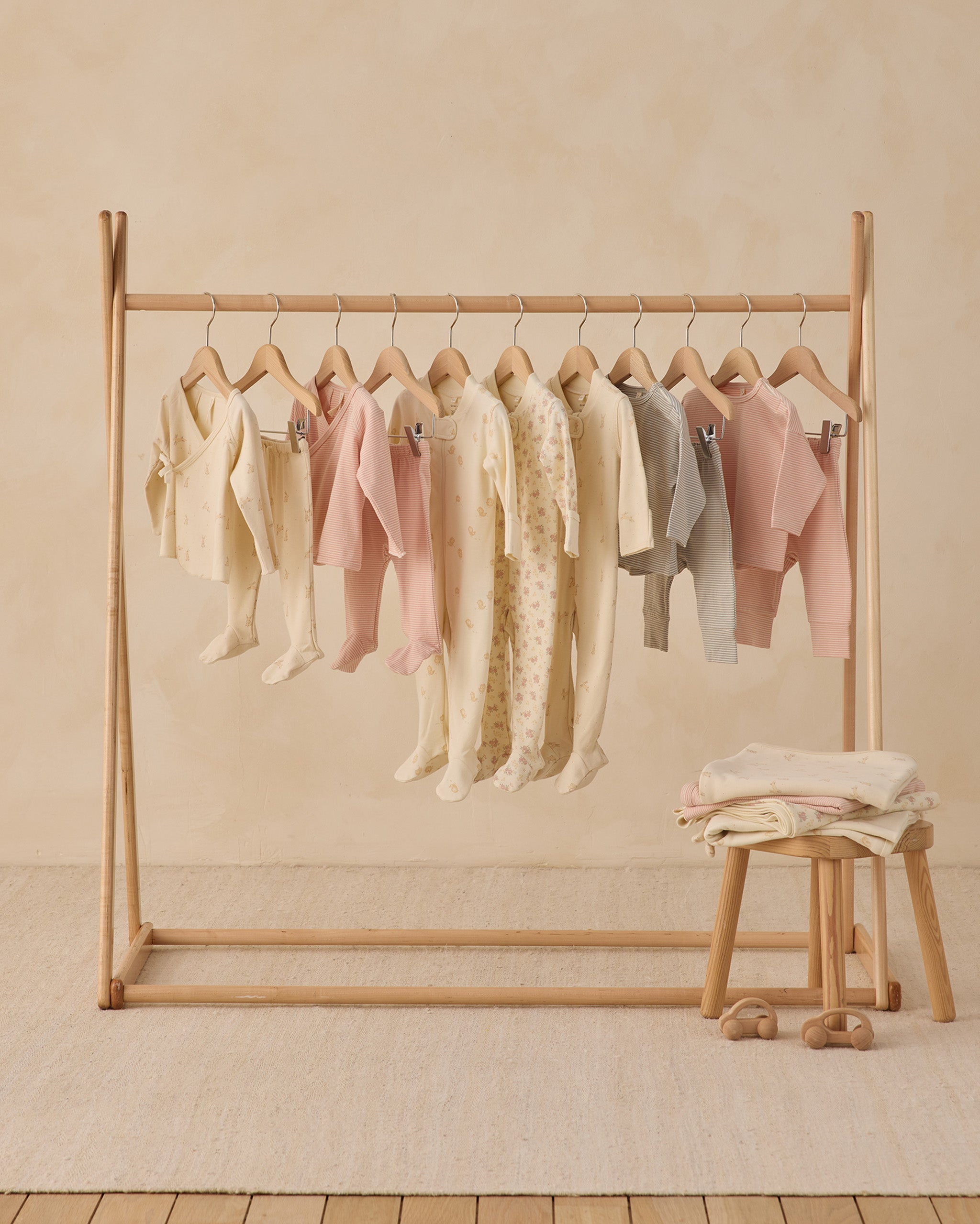 Long Sleeve Tee Melon Micro Stripe - Rylee + Cru | Kids Clothes | Trendy Baby Clothes | Modern Infant Outfits |