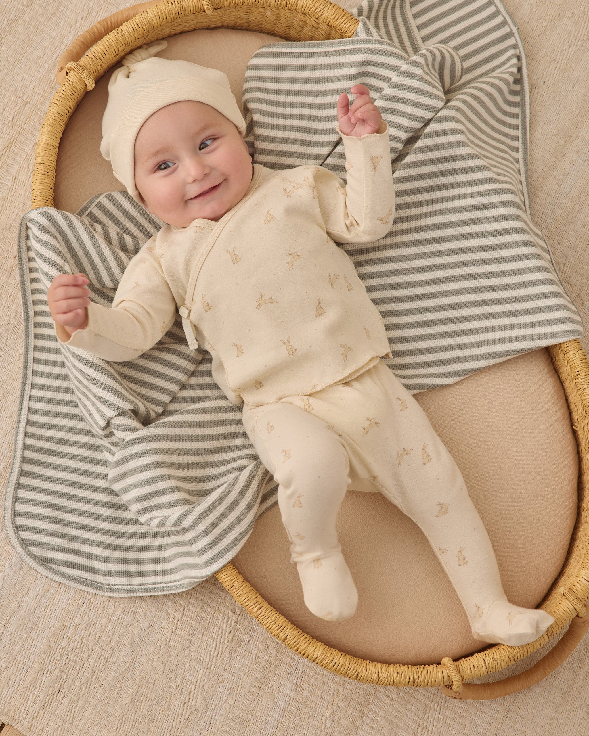 Wrap Top + Footed Pant Set Bunnies - Rylee + Cru | Kids Clothes | Trendy Baby Clothes | Modern Infant Outfits |