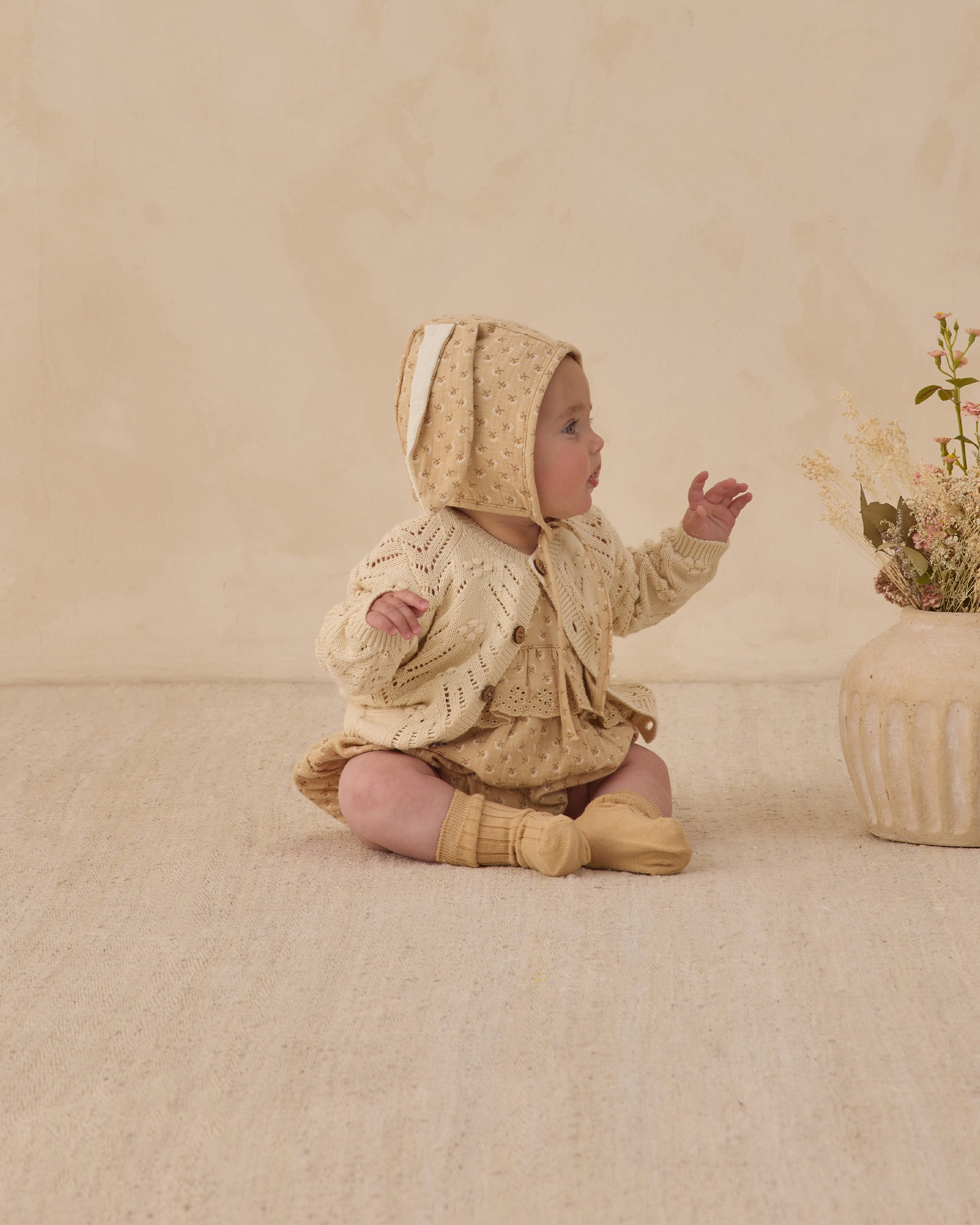 Knit Cardigan Natural - Rylee + Cru | Kids Clothes | Trendy Baby Clothes | Modern Infant Outfits |