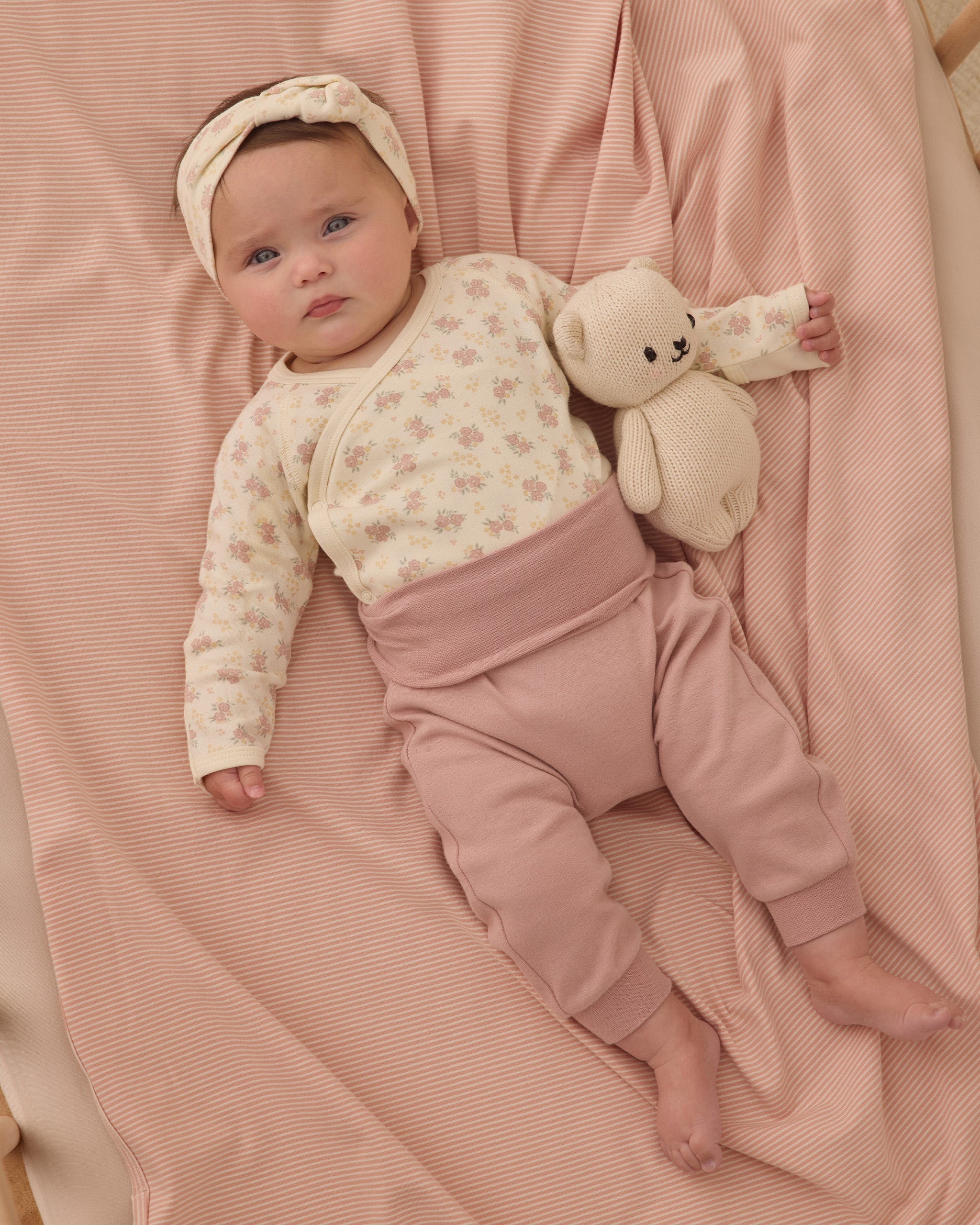 Baby Pant Mauve - Rylee + Cru | Kids Clothes | Trendy Baby Clothes | Modern Infant Outfits |