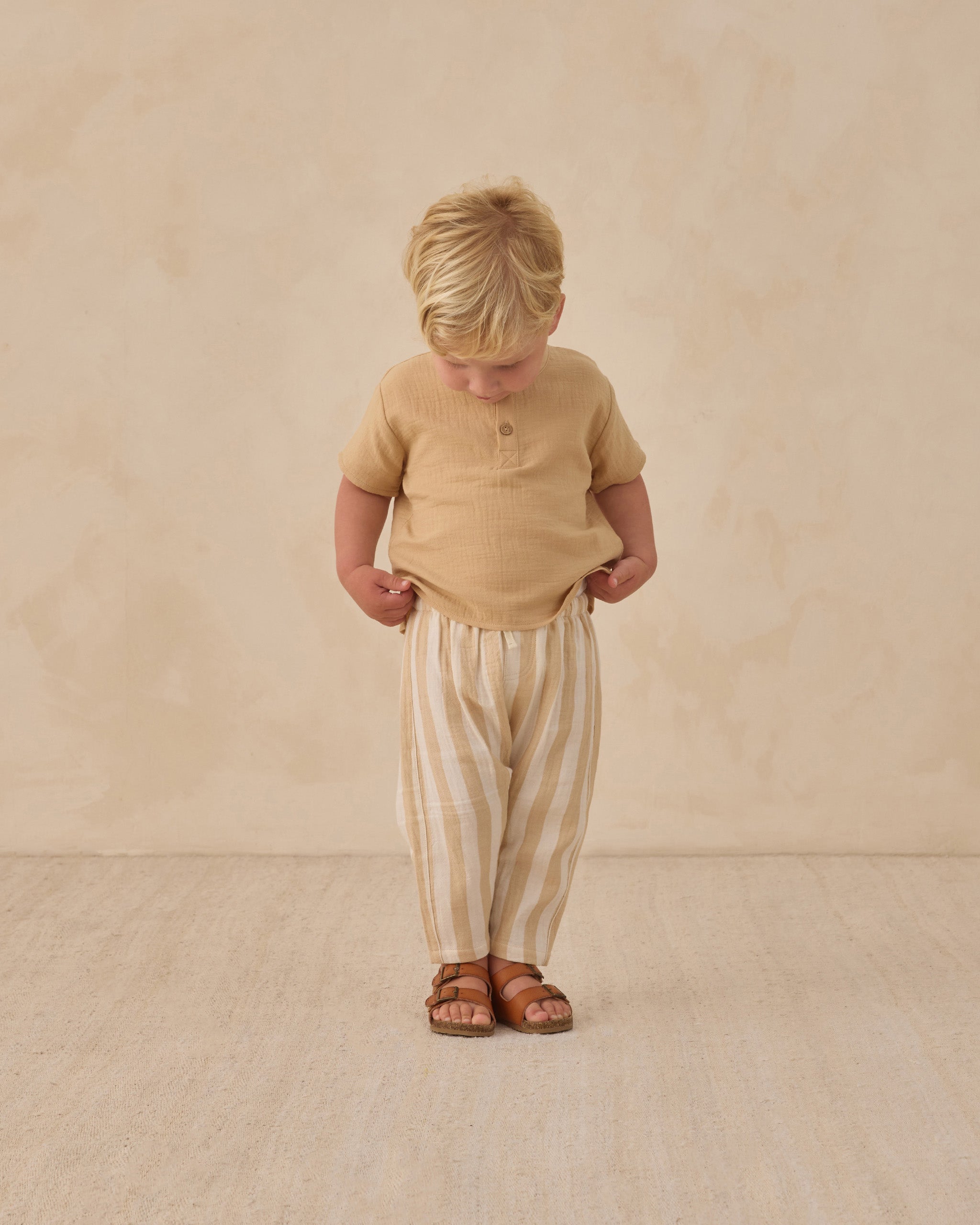 Henry Top Butterscotch - Rylee + Cru | Kids Clothes | Trendy Baby Clothes | Modern Infant Outfits |