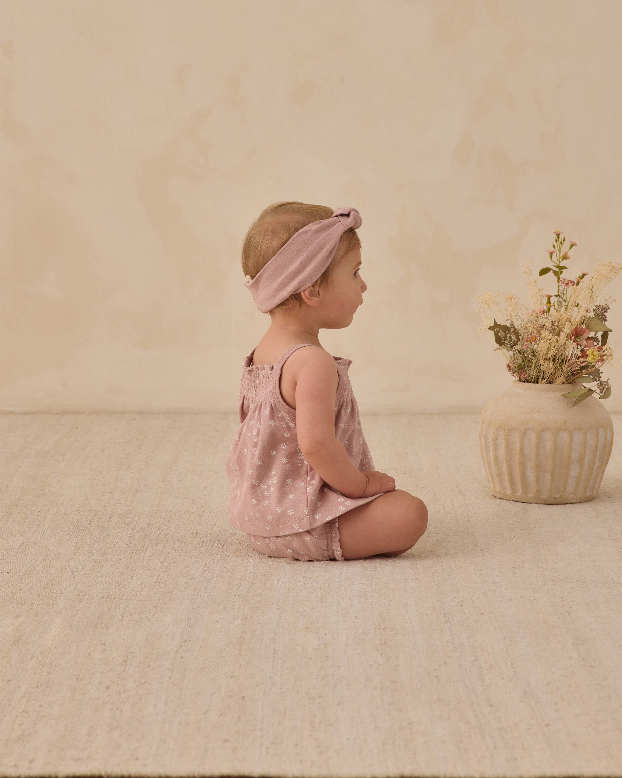 Knotted Headband Mauve - Rylee + Cru | Kids Clothes | Trendy Baby Clothes | Modern Infant Outfits |