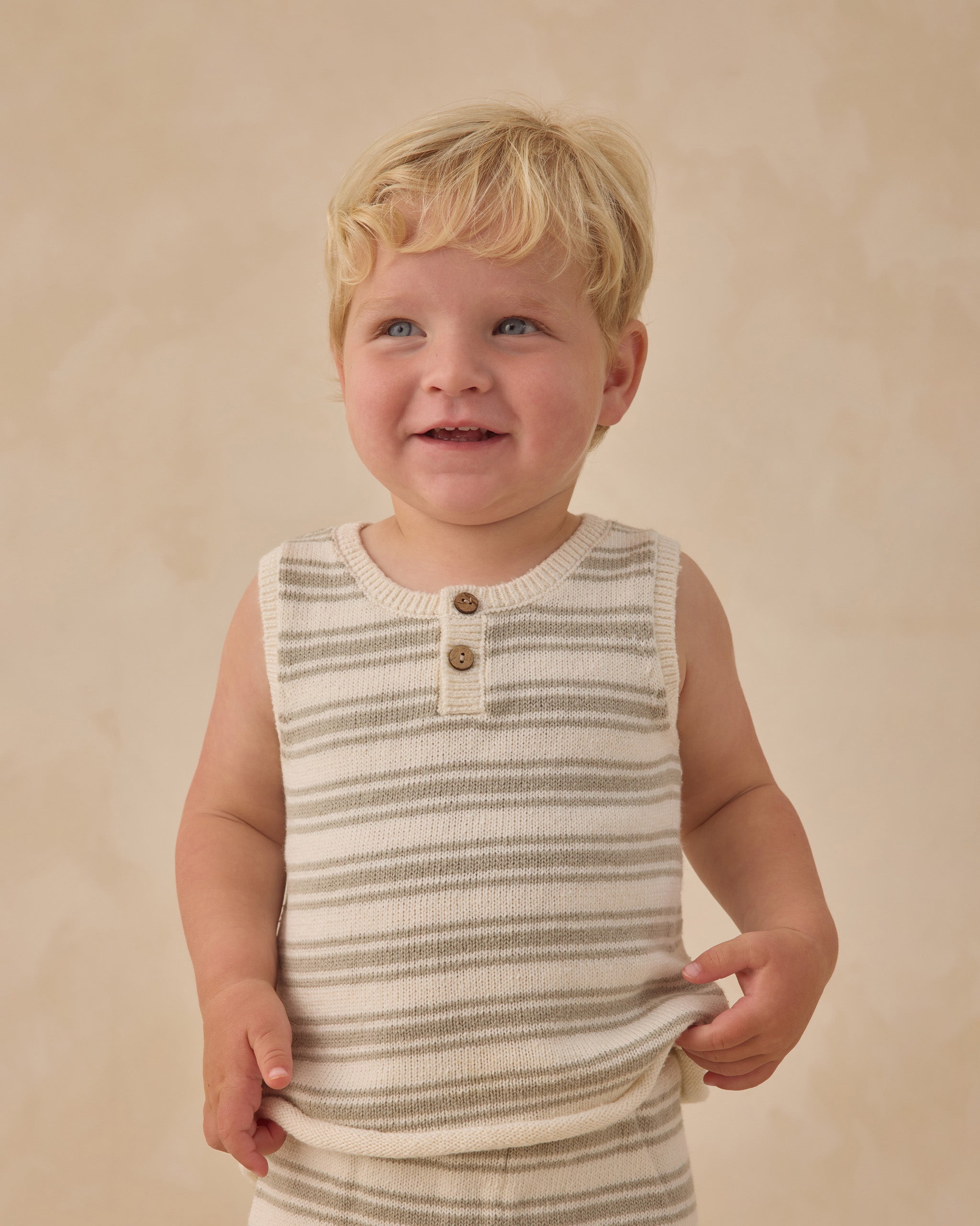 Taylor Knit Set Sage Stripe - Rylee + Cru | Kids Clothes | Trendy Baby Clothes | Modern Infant Outfits |